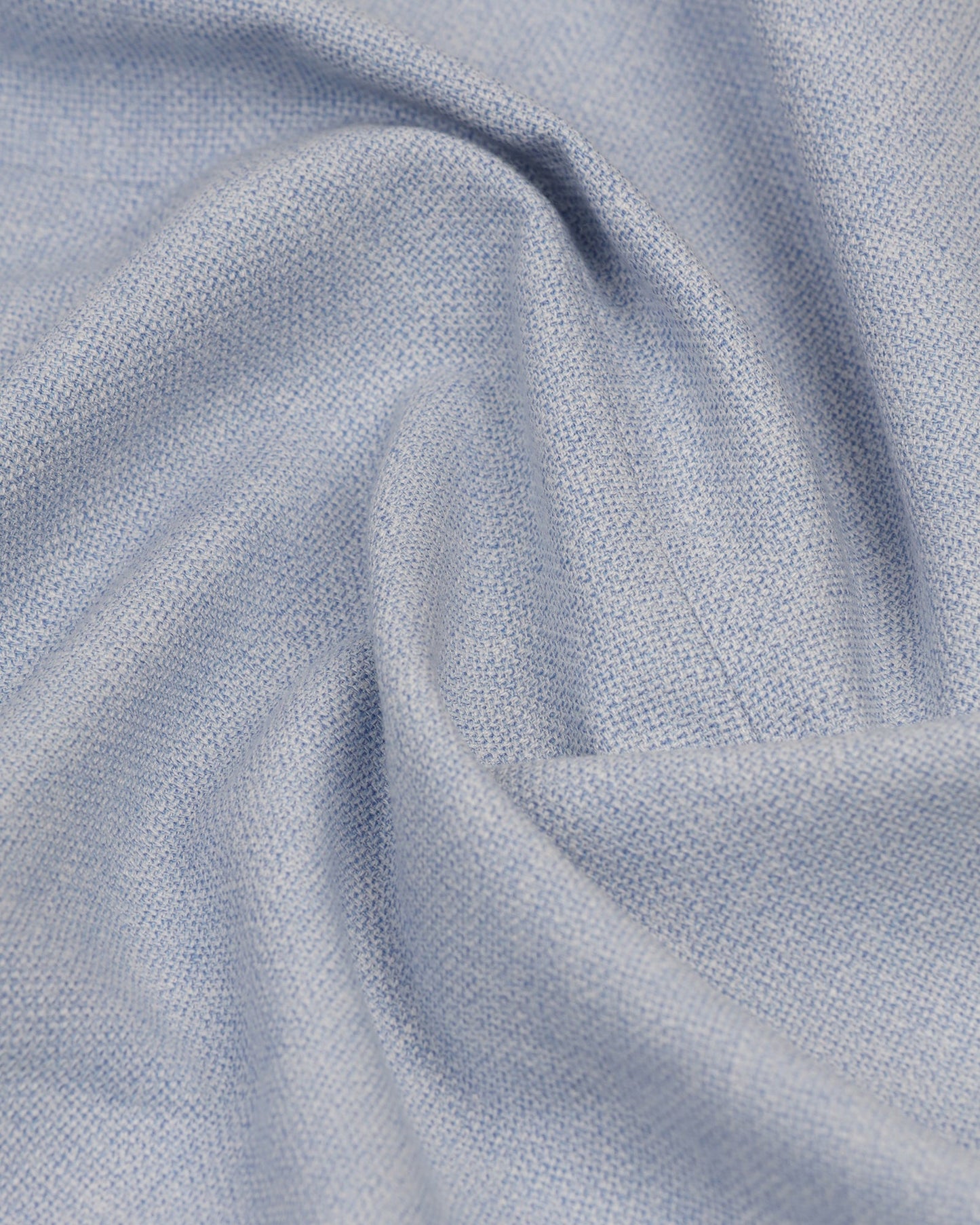Formal Light Blue Textured Blazer - Blanc