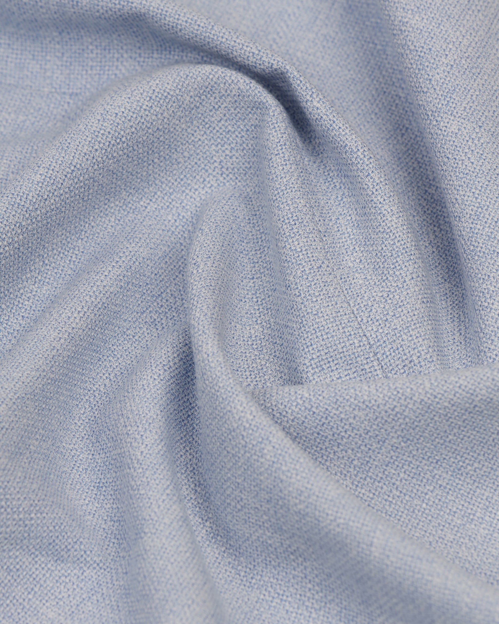 Formal Light Blue Textured Blazer - Blanc