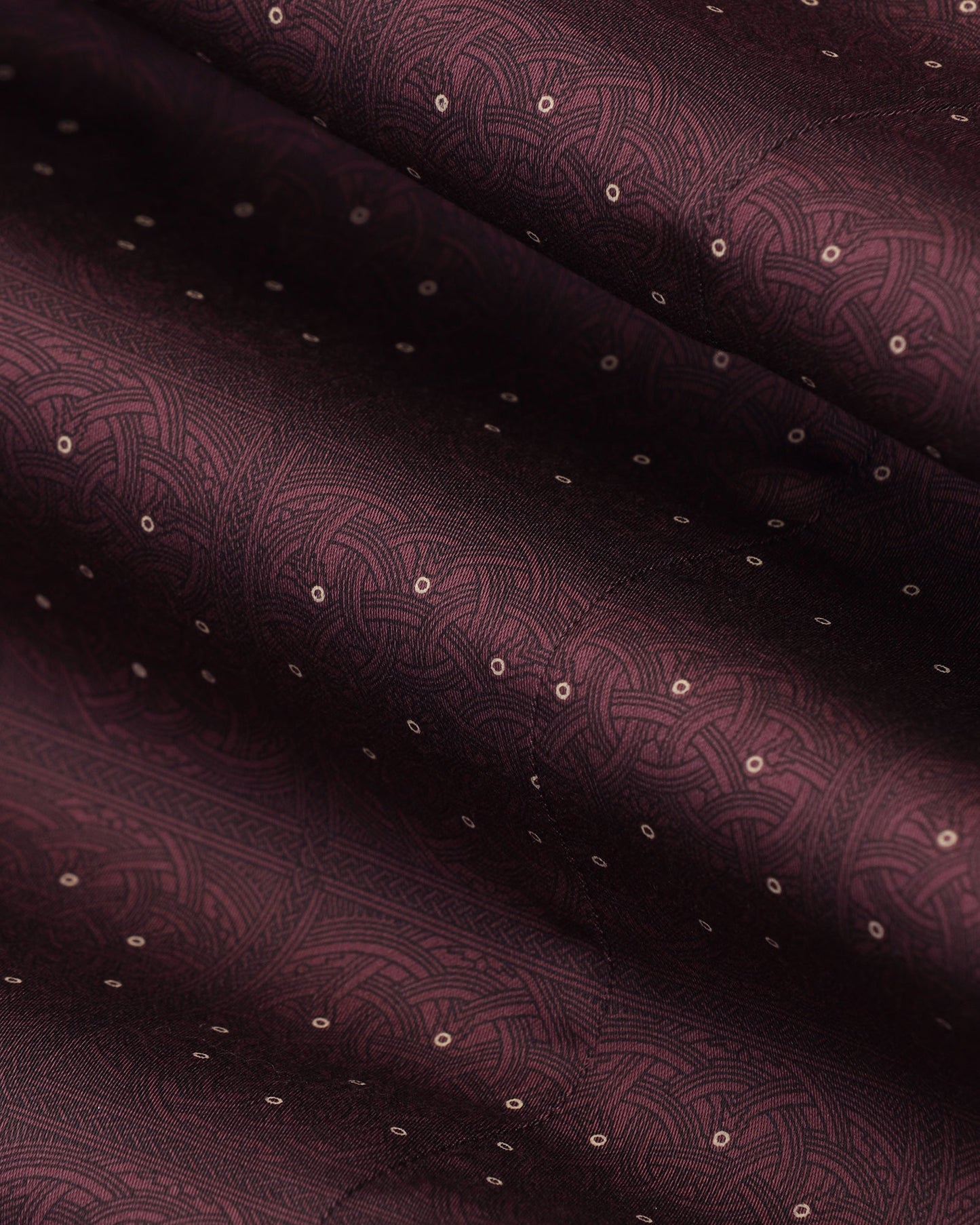 Formal Maroon Printed Shirt - Crust