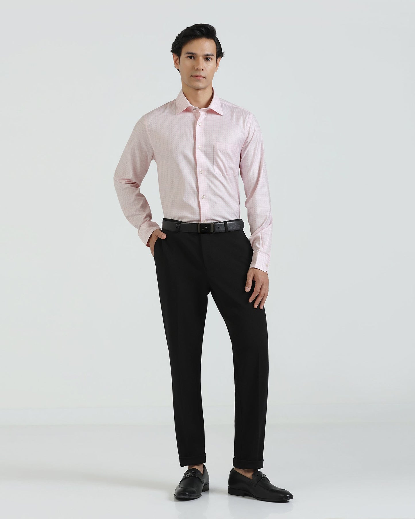 Formal Pink Check Shirt - Cosmic