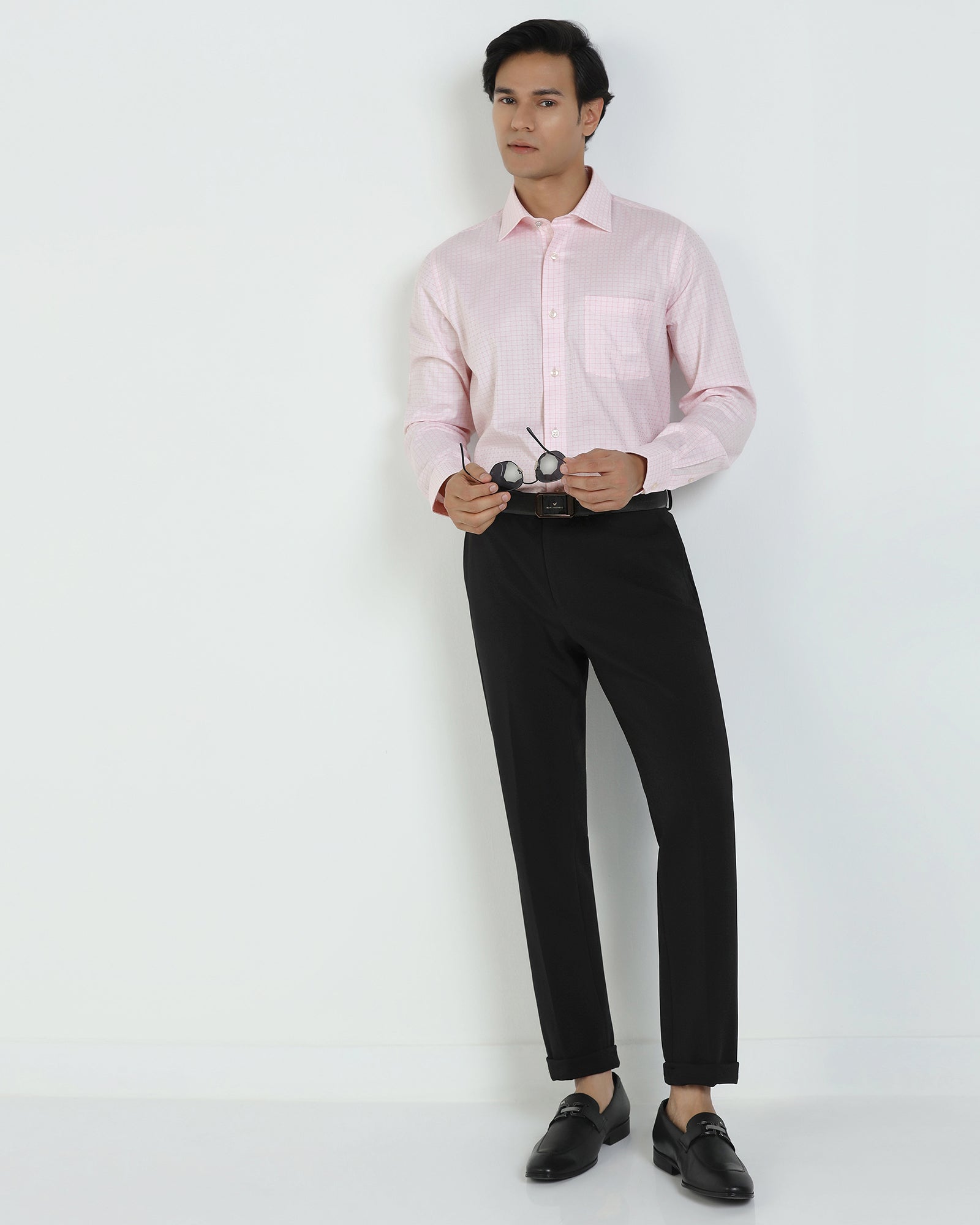 Formal Pink Check Shirt - Cosmic