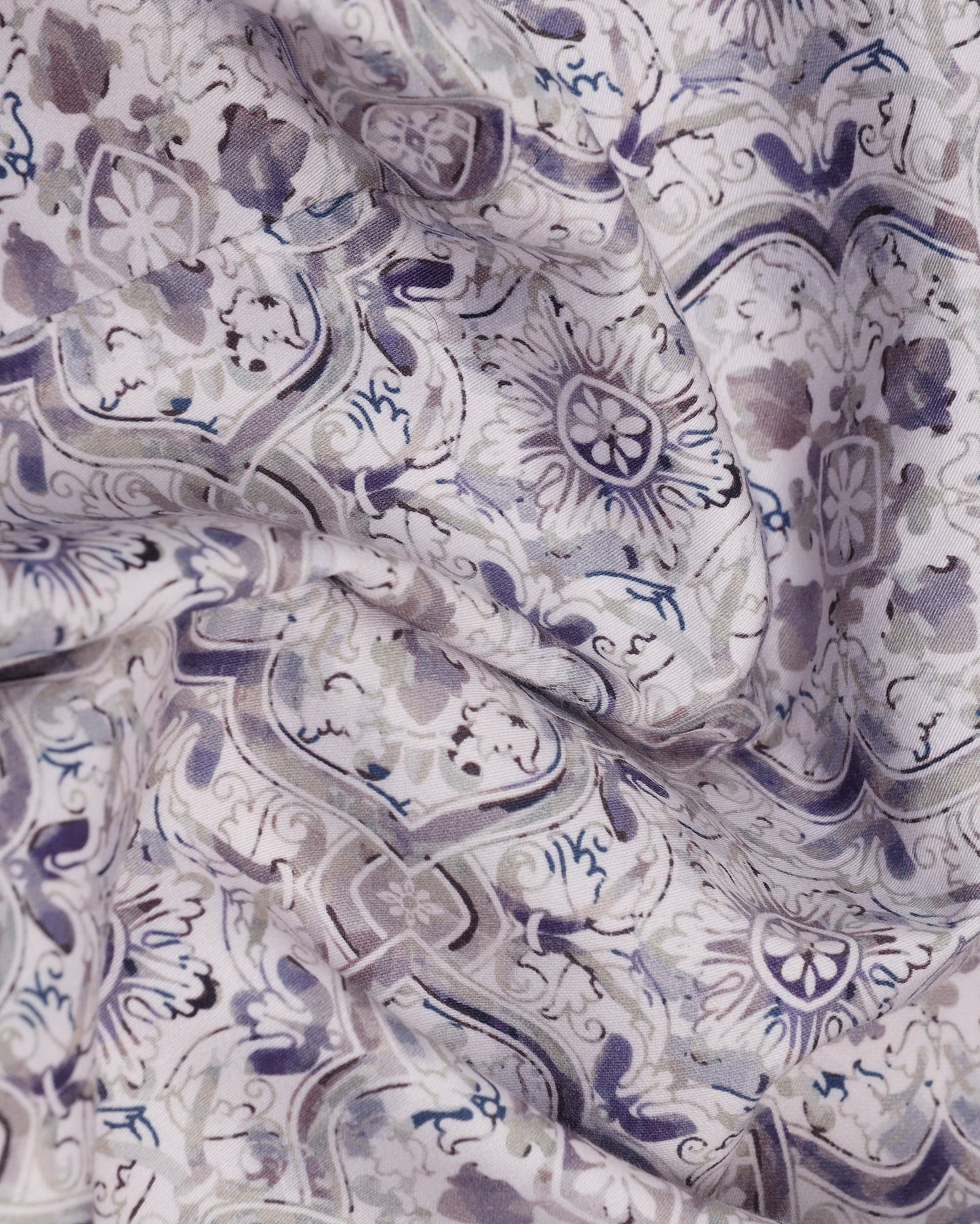 Formal Plum Printed Shirt - Shion