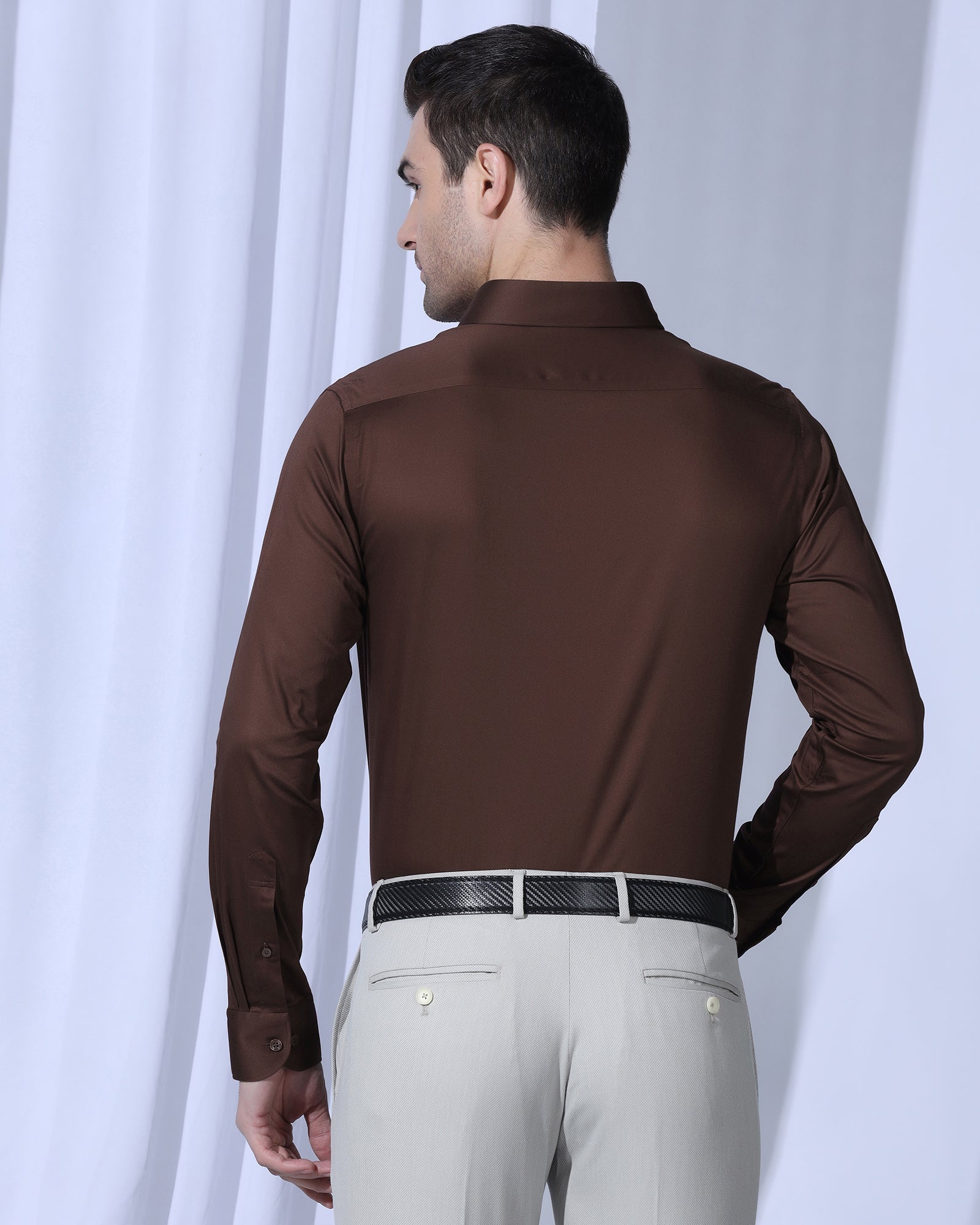 Non Iron Formal Rust Solid Shirt - Georgia