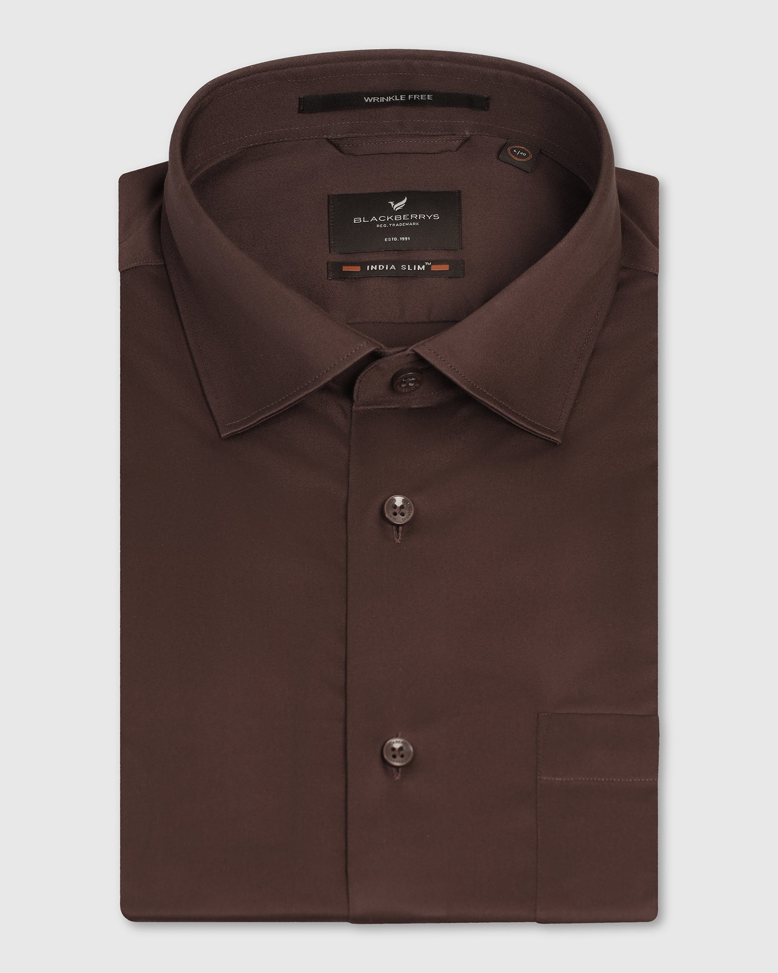 Non Iron Formal Rust Solid Shirt - Georgia