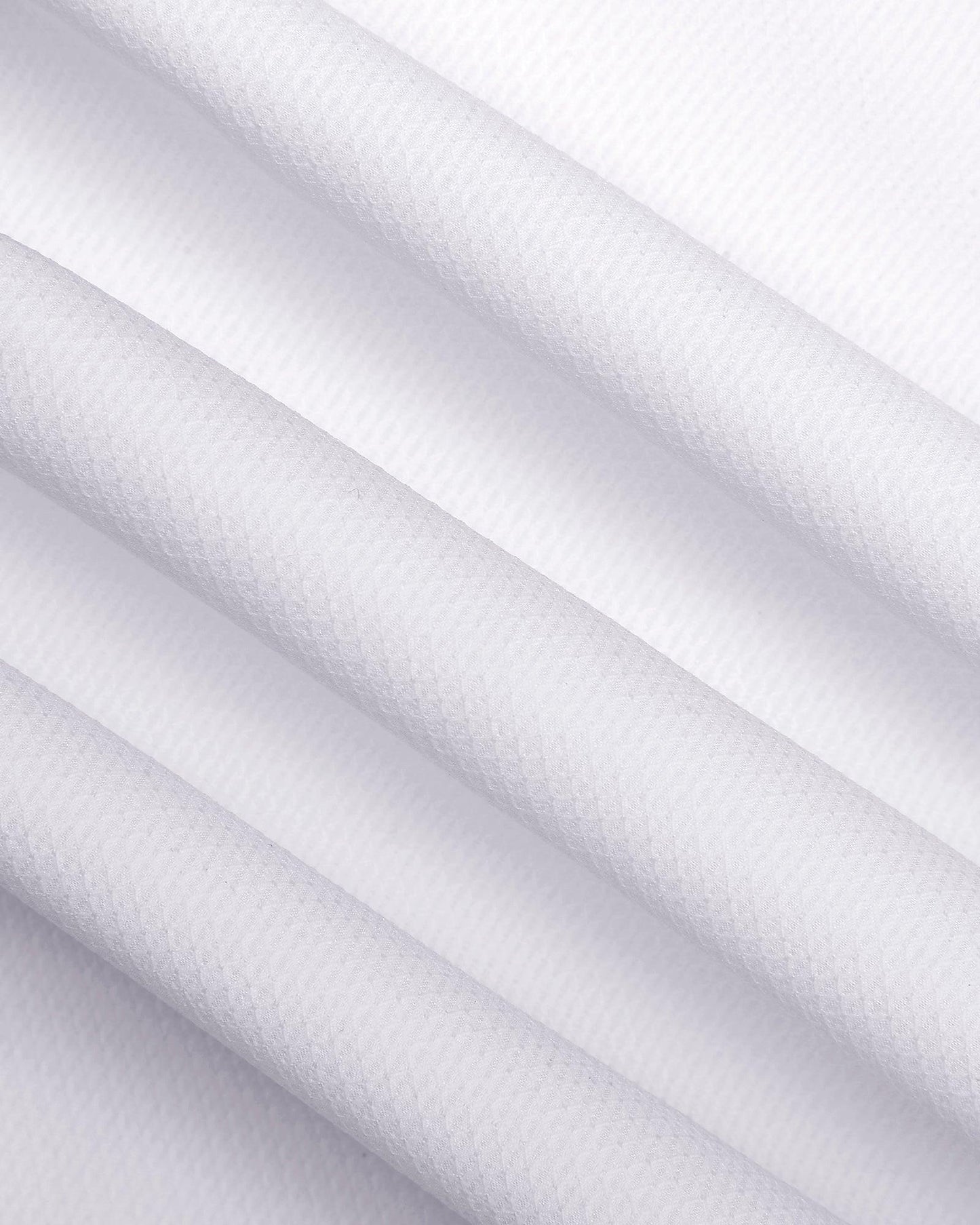Non Iron Formal White Textured Shirt - Ivy