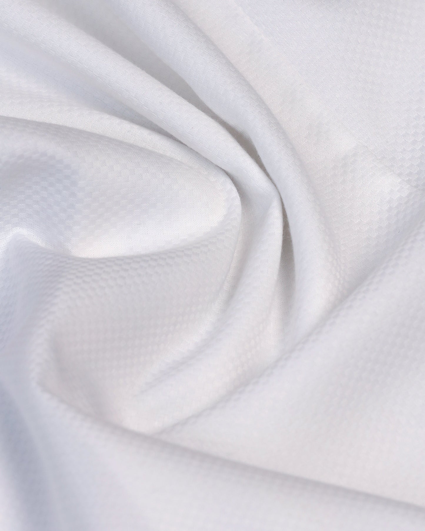 Formal White Textured Shirt - Noir