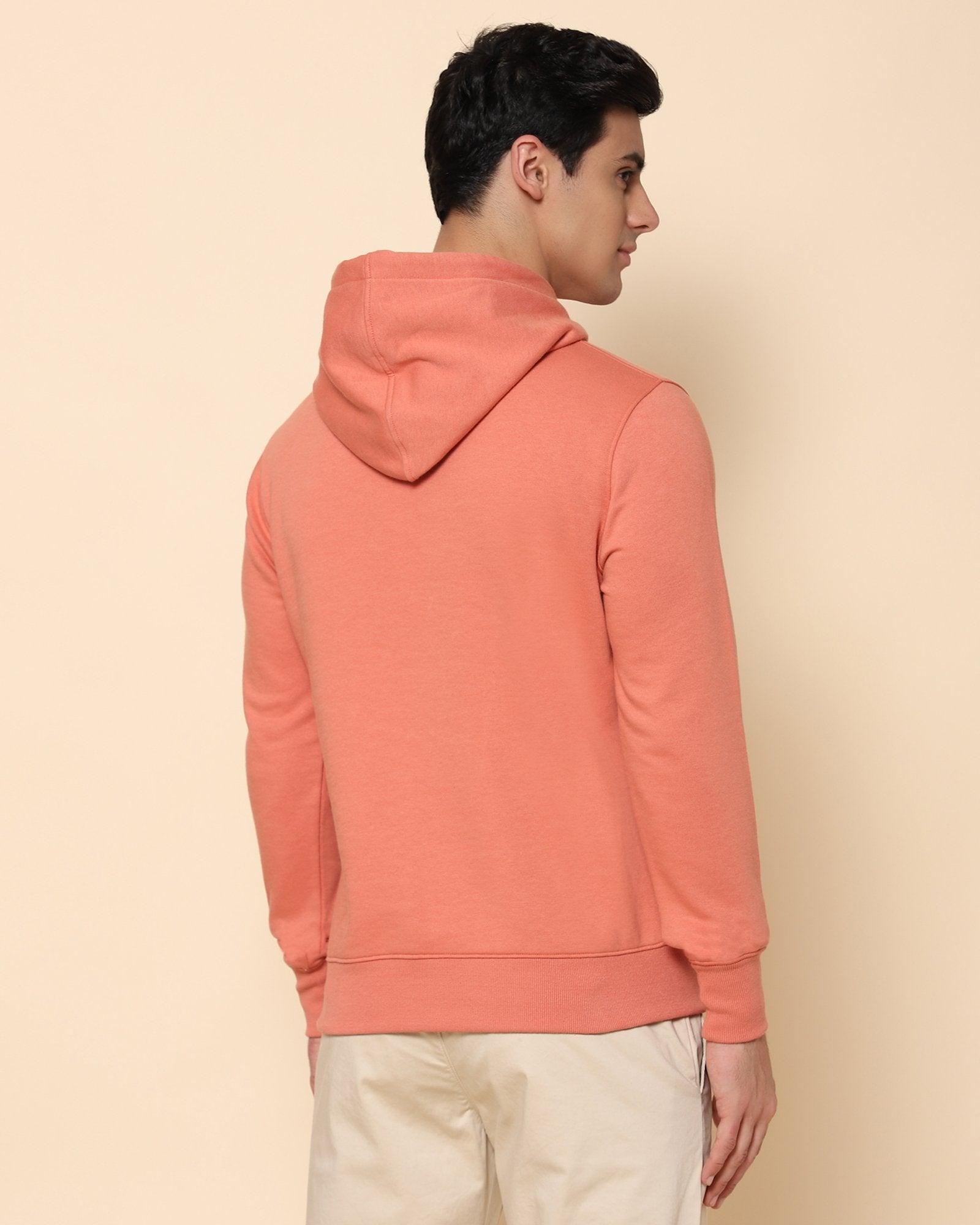 Freder Printed Logo Sweat Shirt In Orange - blackberrys-clothing