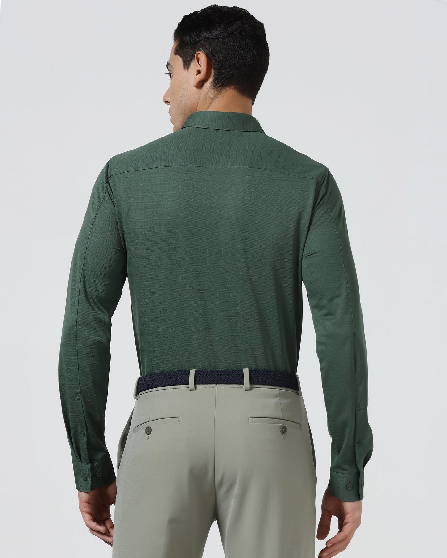 Green TechPro Stripe Shirt - Keish