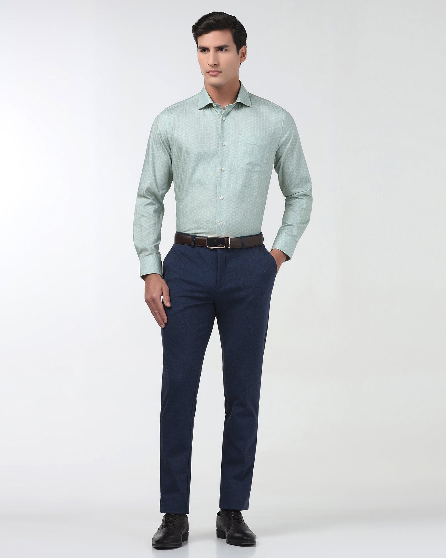 Green Printed Shirt - Anise