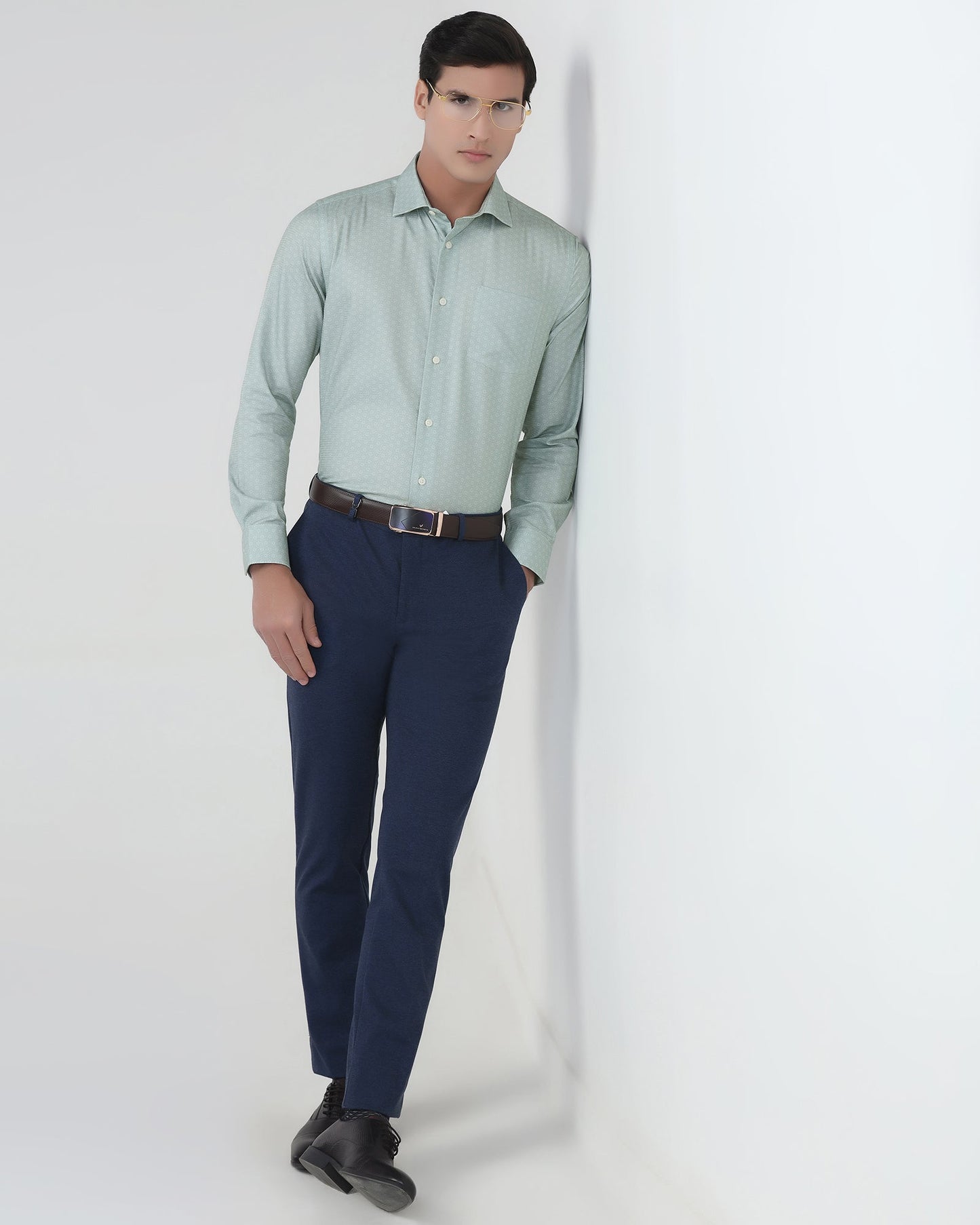 Green Printed Shirt - Anise