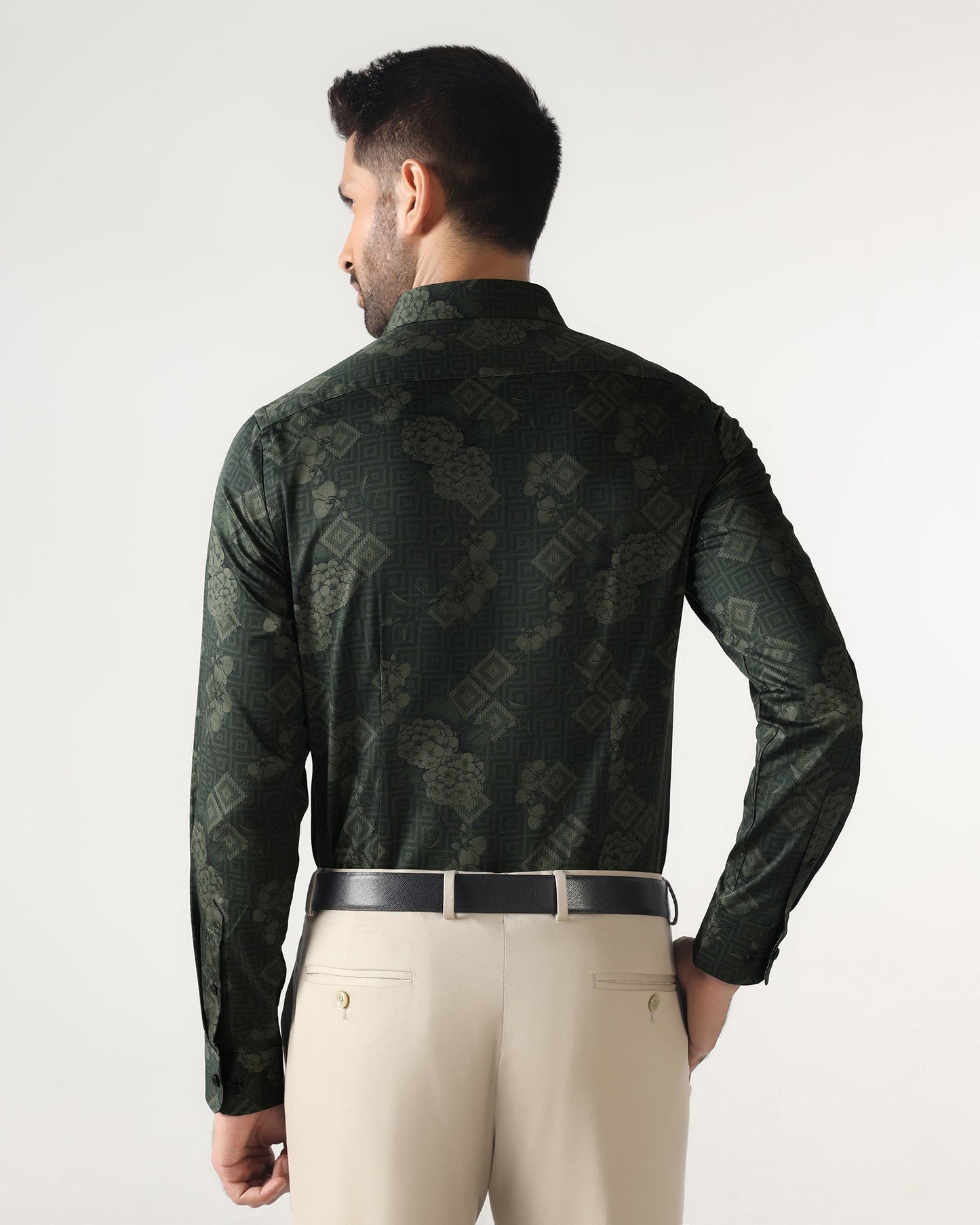 Green Printed Shirt - Pristine