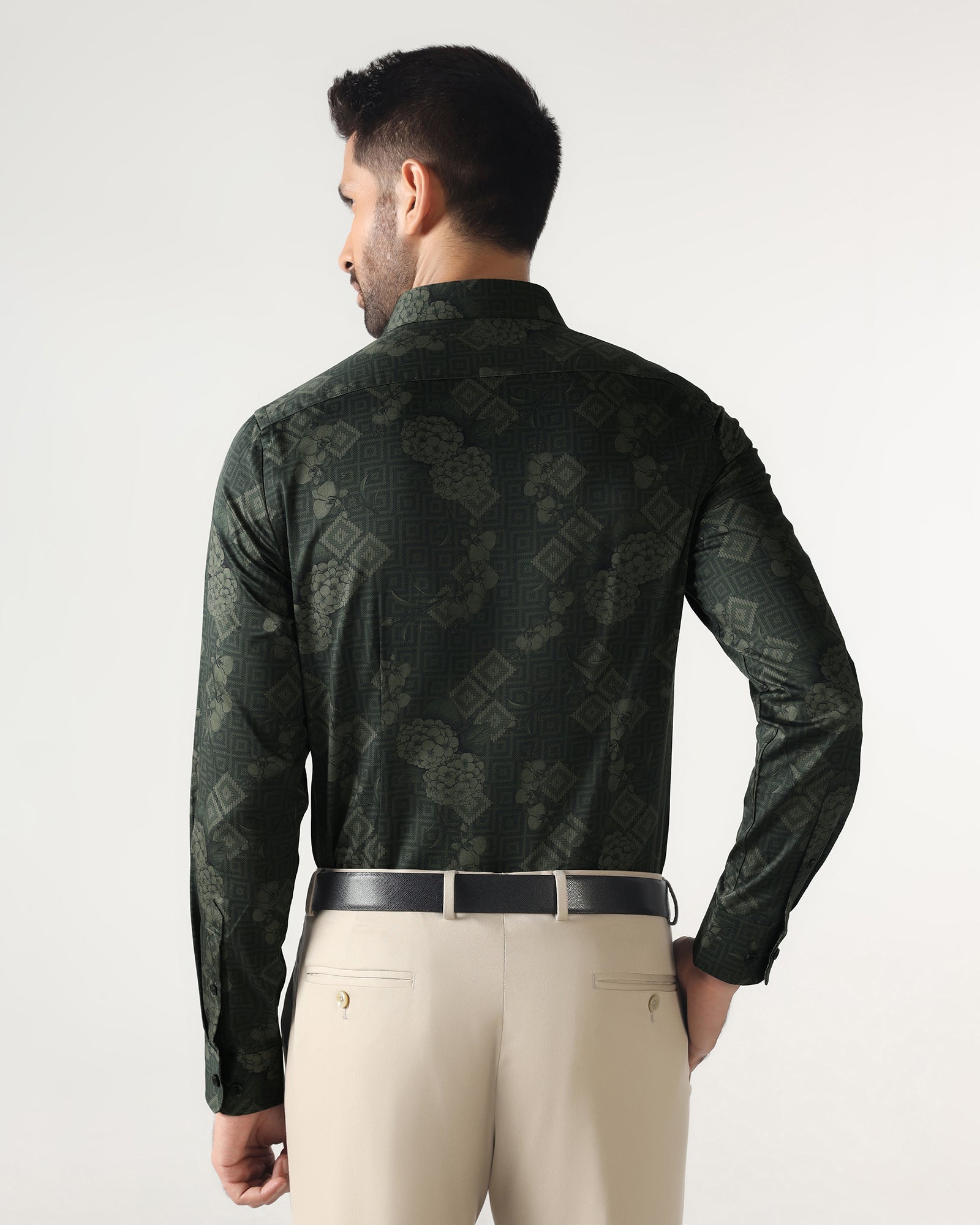 Green Printed Shirt - Pristine