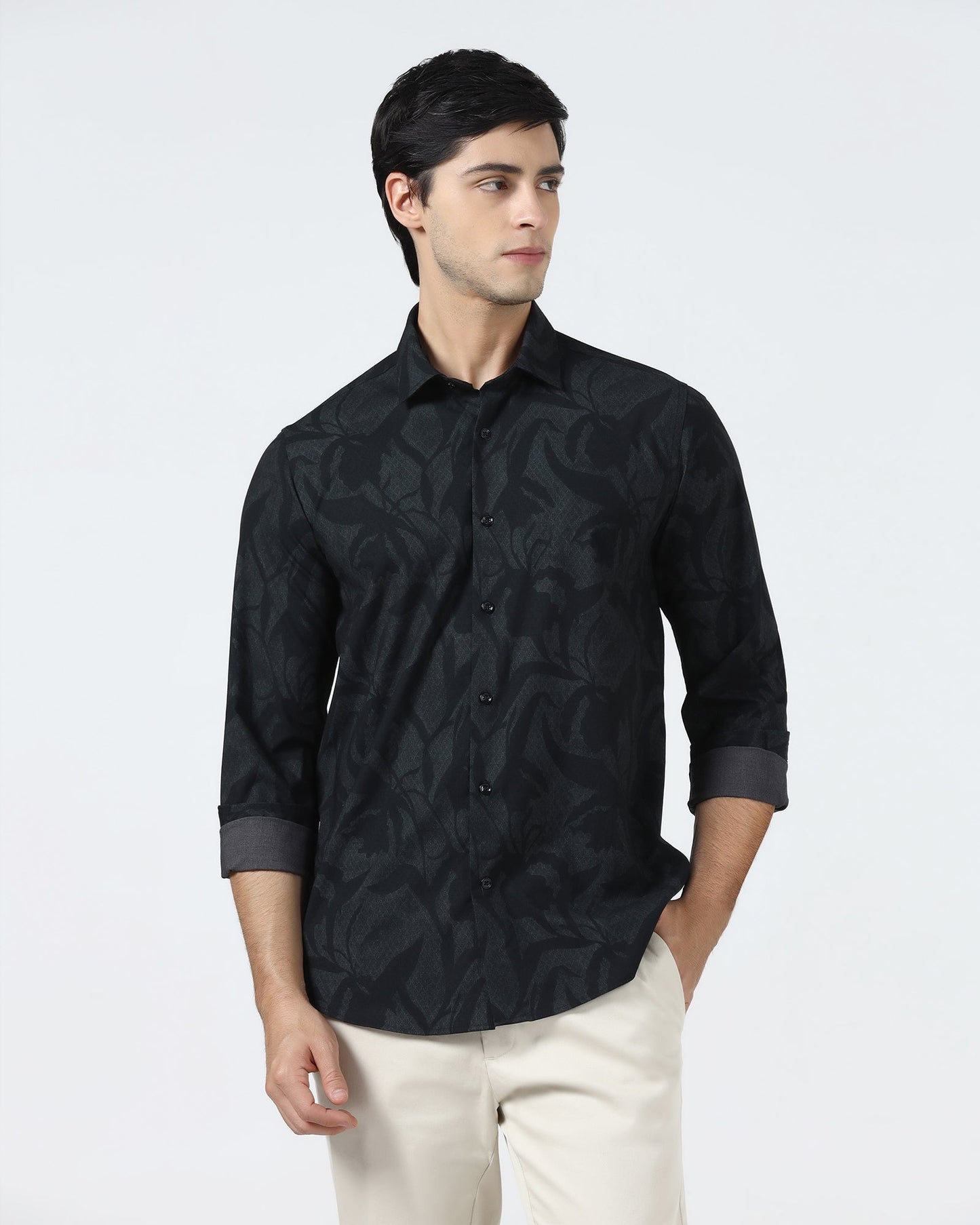 Green Printed Shirt - Tropika
