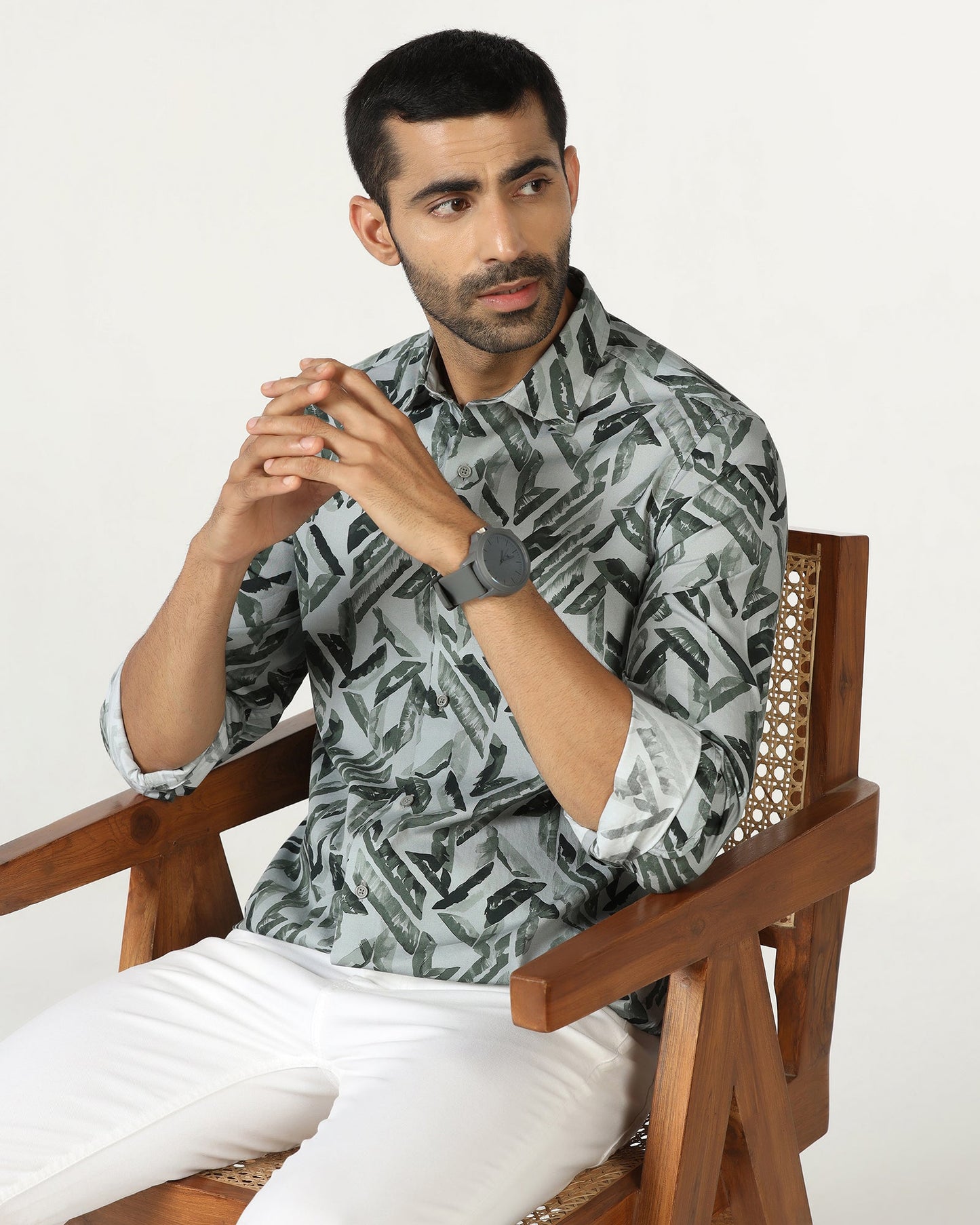 Green Printed Shirt - Volmer