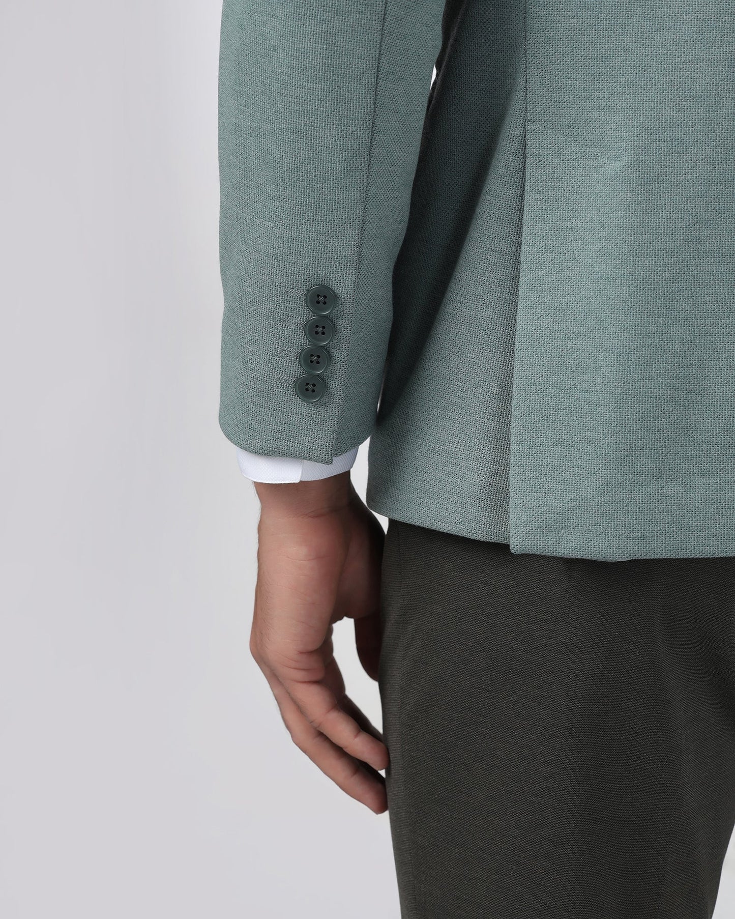 Green Textured Jacket - Gio