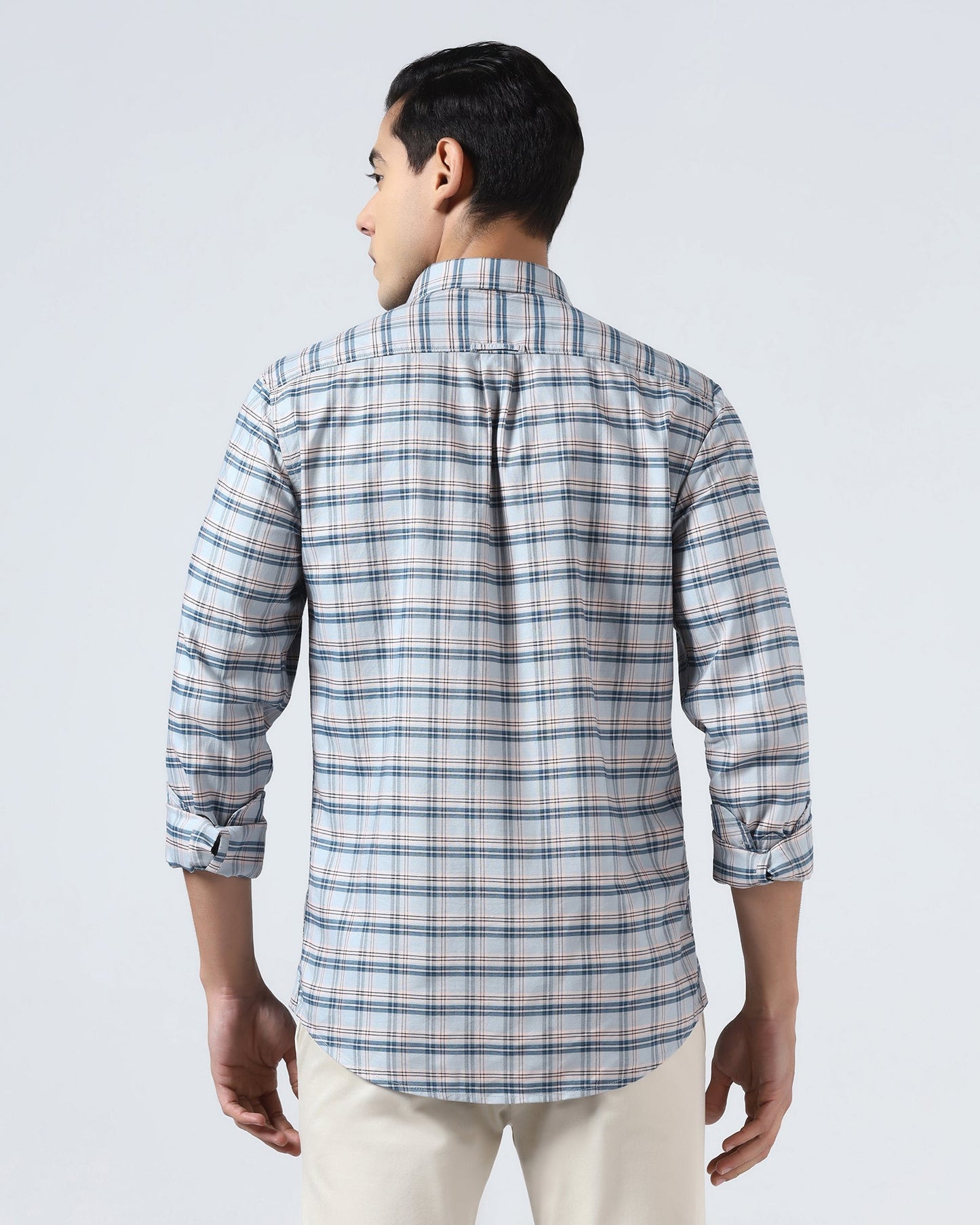 Grey Check Shirt - Valento