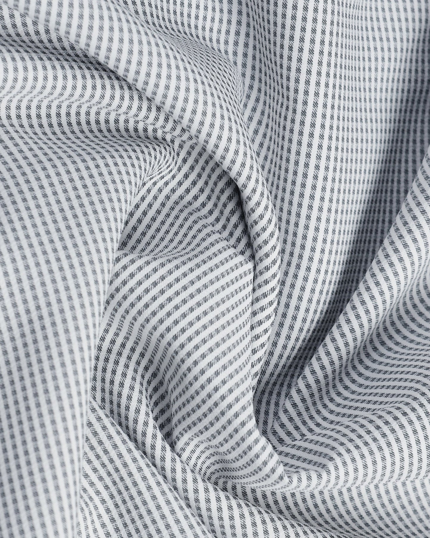 Grey Non Iron Textured Shirt - Rise