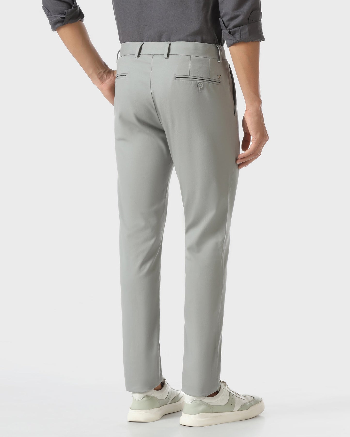 Grey Solid Khakis - Mario