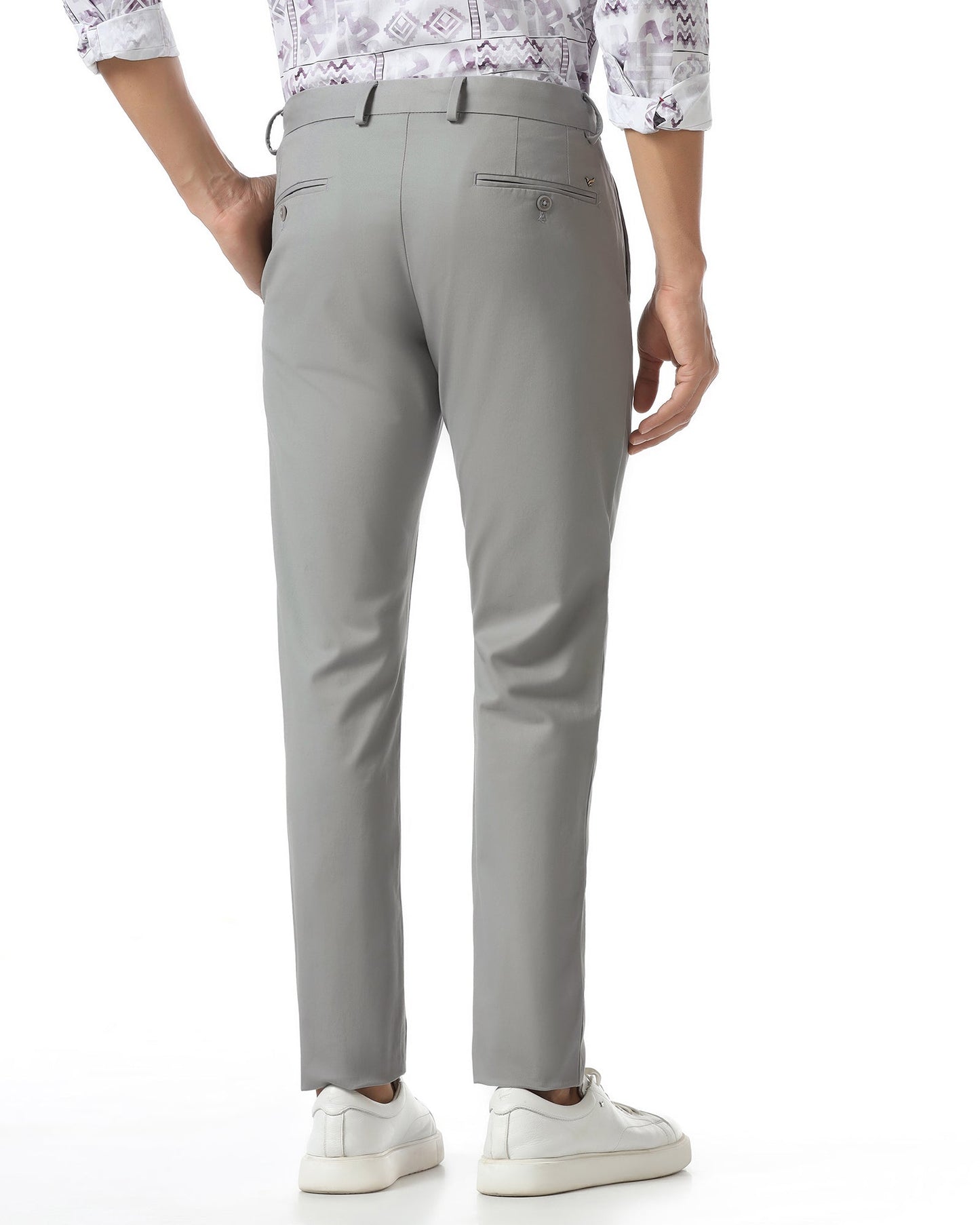 Grey Solid Khakis - Mario