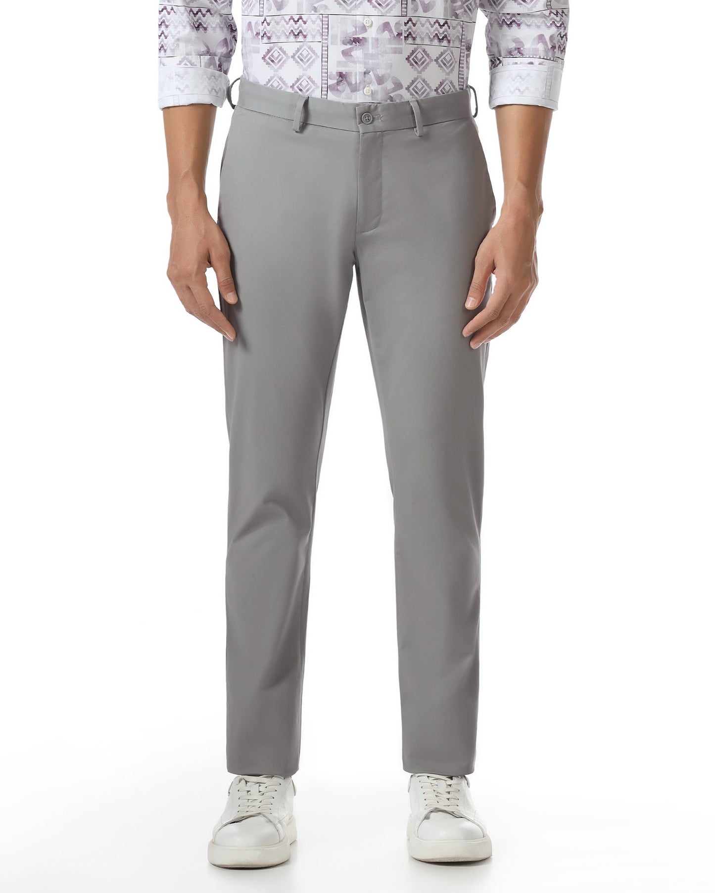 Grey Solid Khakis - Mario