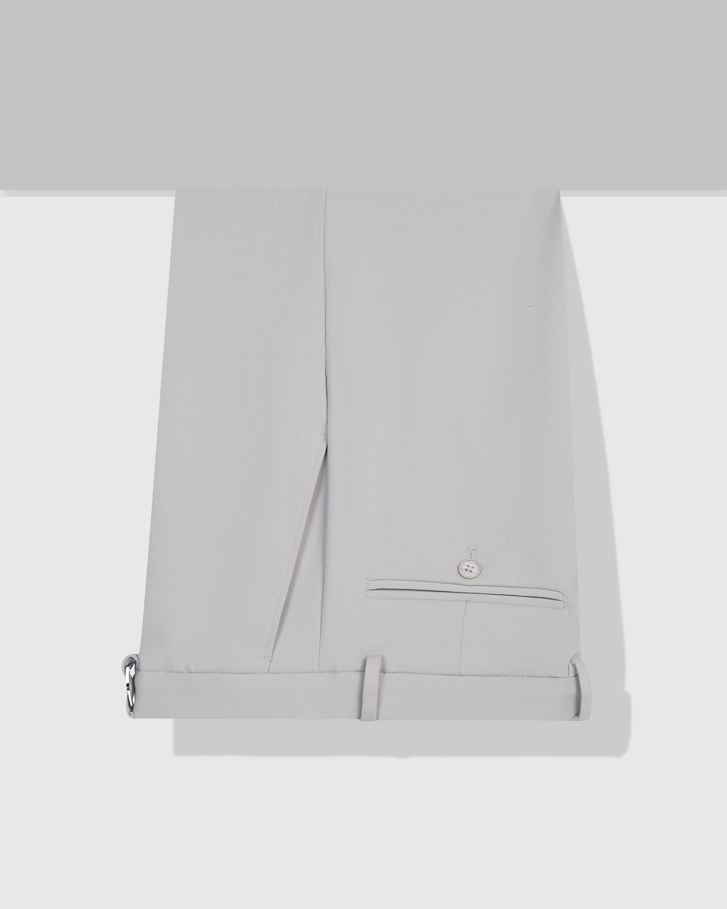 Grey Solid Trouser - Oak