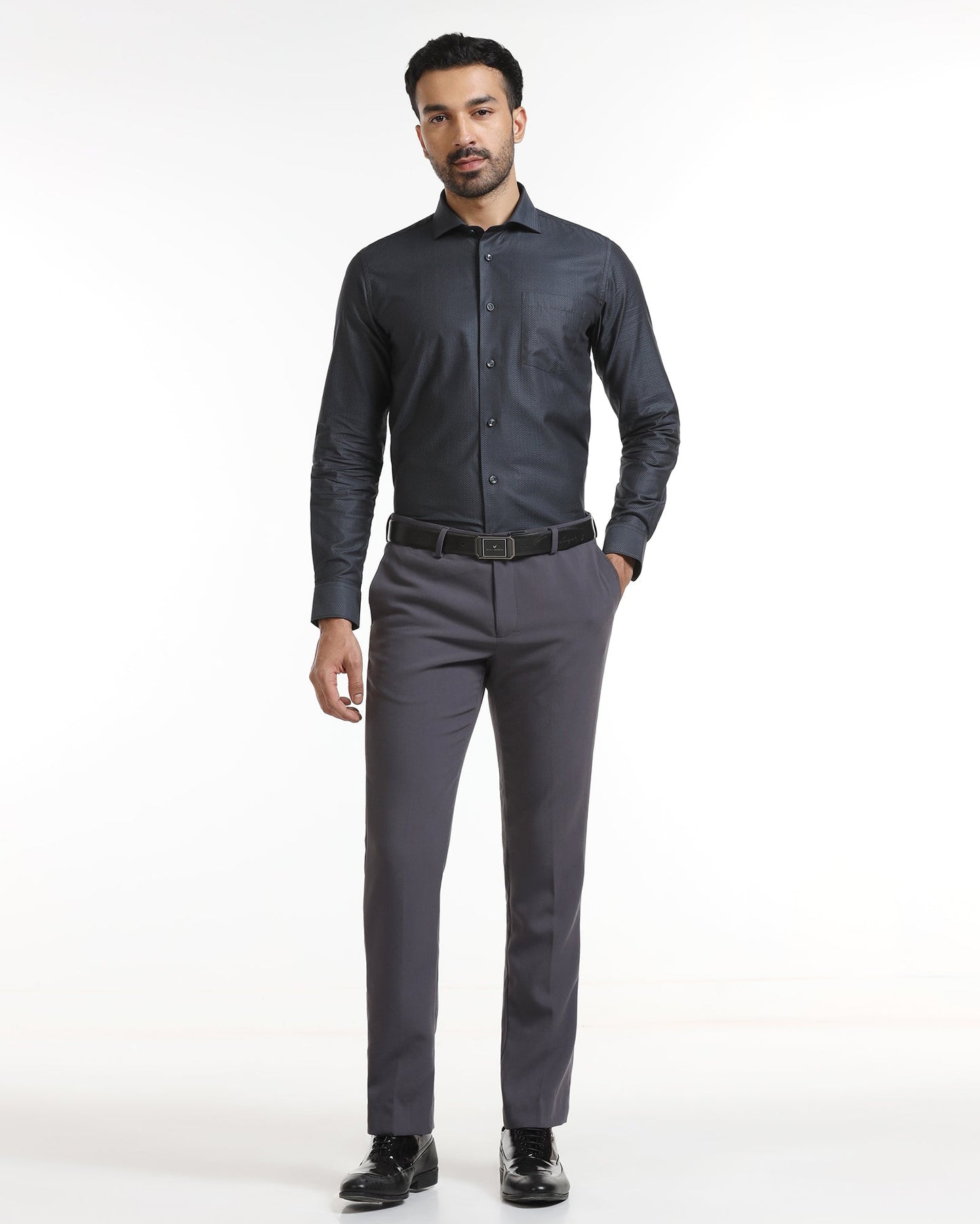 Grey Stripe Shirt - Recruit