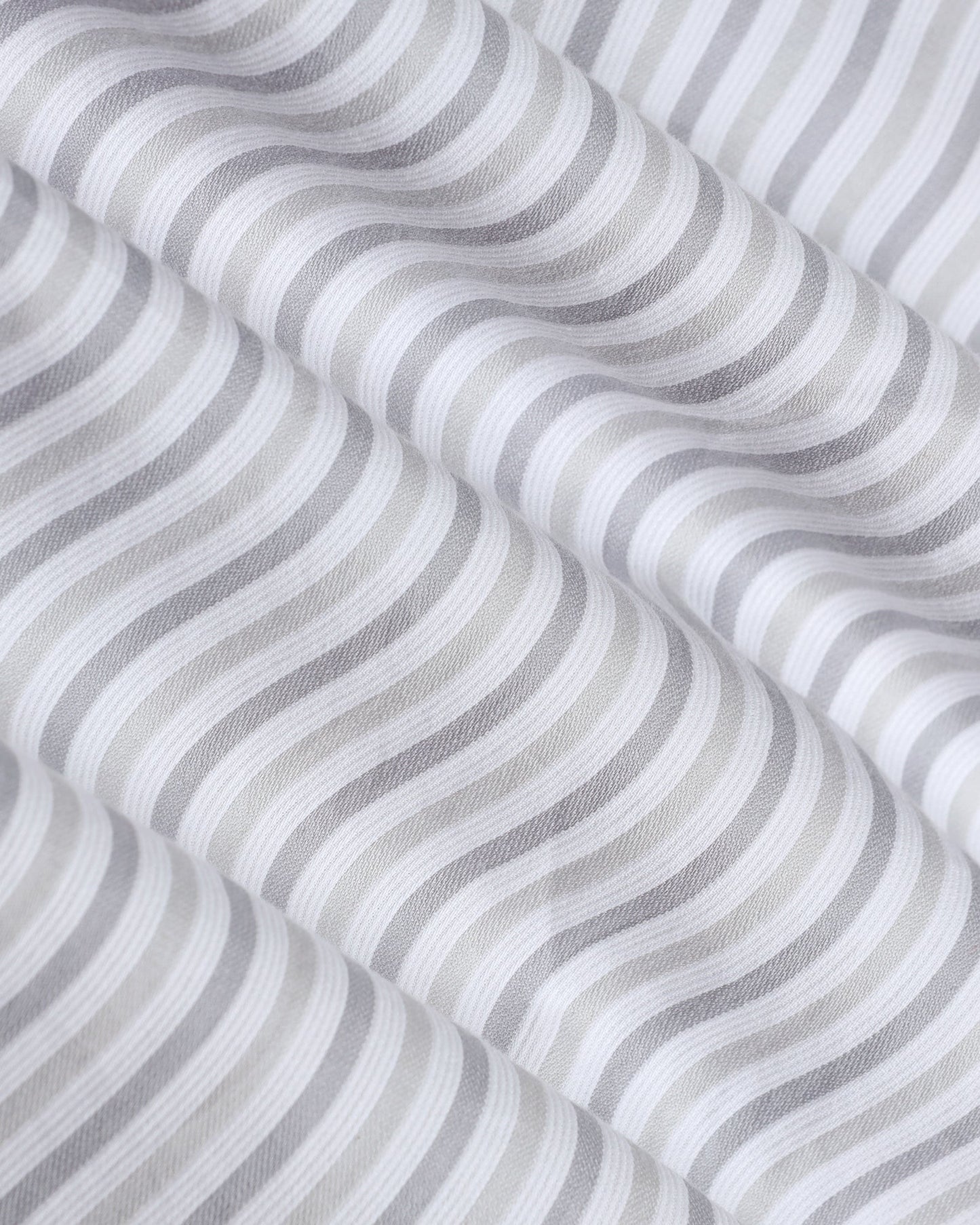 Grey Half Sleeve Stripe Shirt - Redot