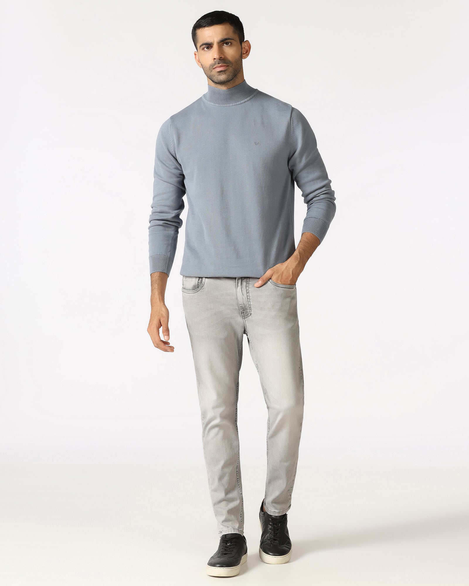 Grey Superflex Skinny Cropped Jeans - Benno