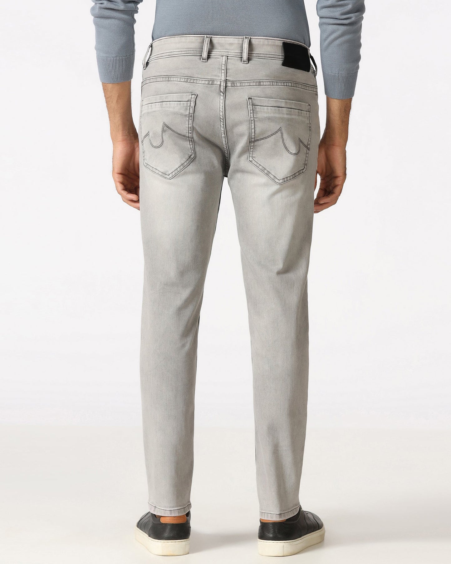 Grey Superflex Skinny Cropped Jeans - Benno