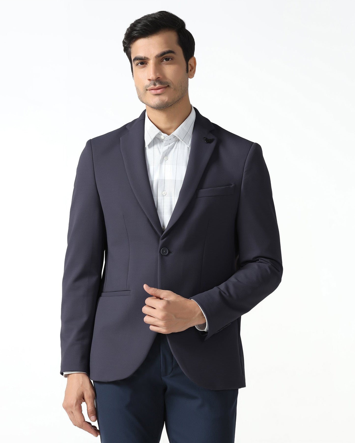Grey TechPro Stripe Blazer - Fiesta