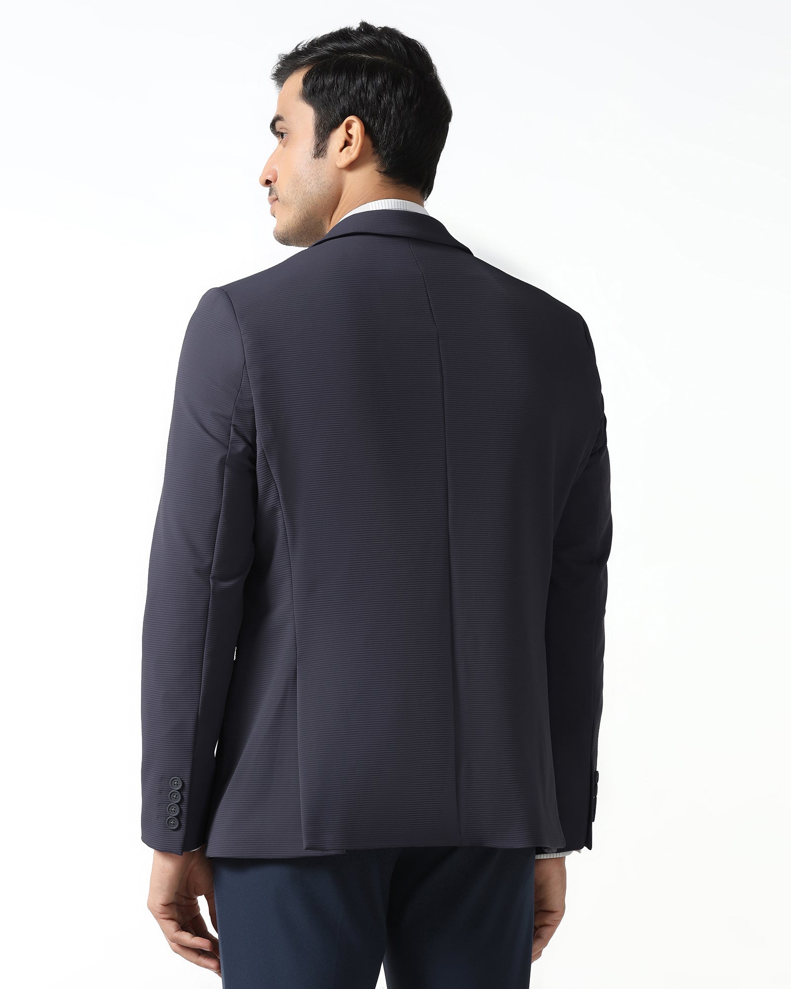 Grey TechPro Stripe Blazer - Fiesta