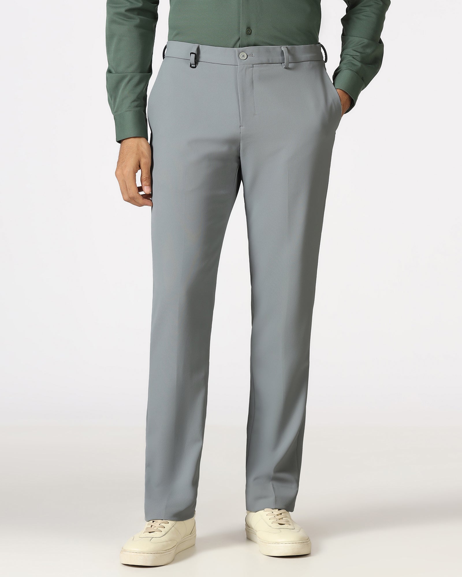 Grey Techpro Stripe Trouser - Martini