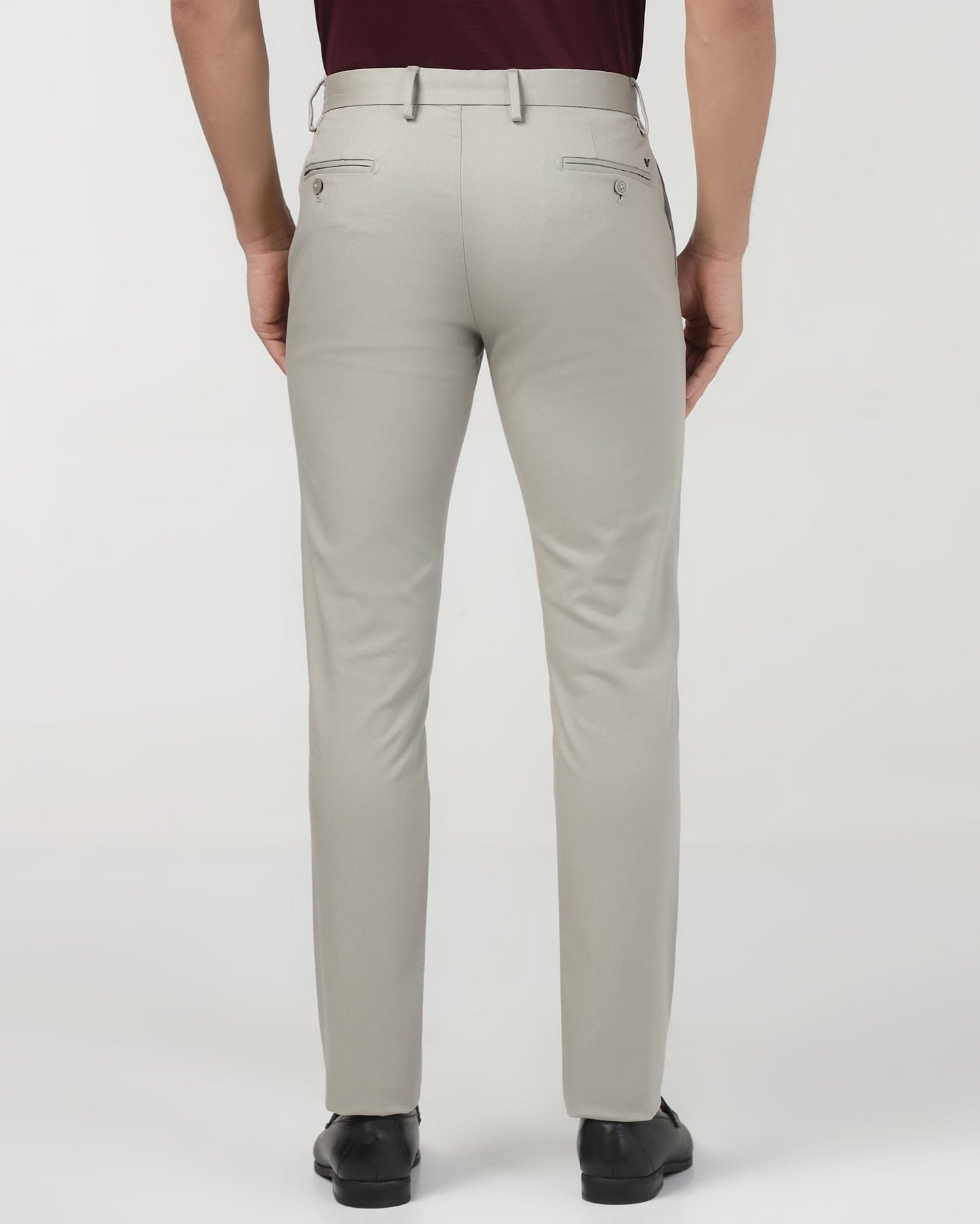 Grey Textured Khakis - Ibis