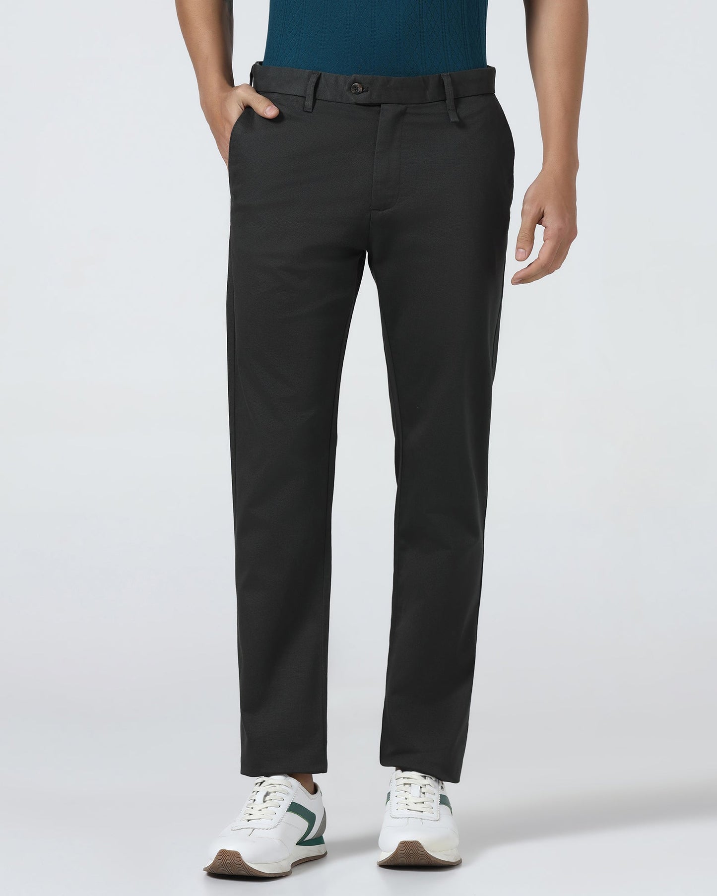 Grey Textured Khaki - Pecan