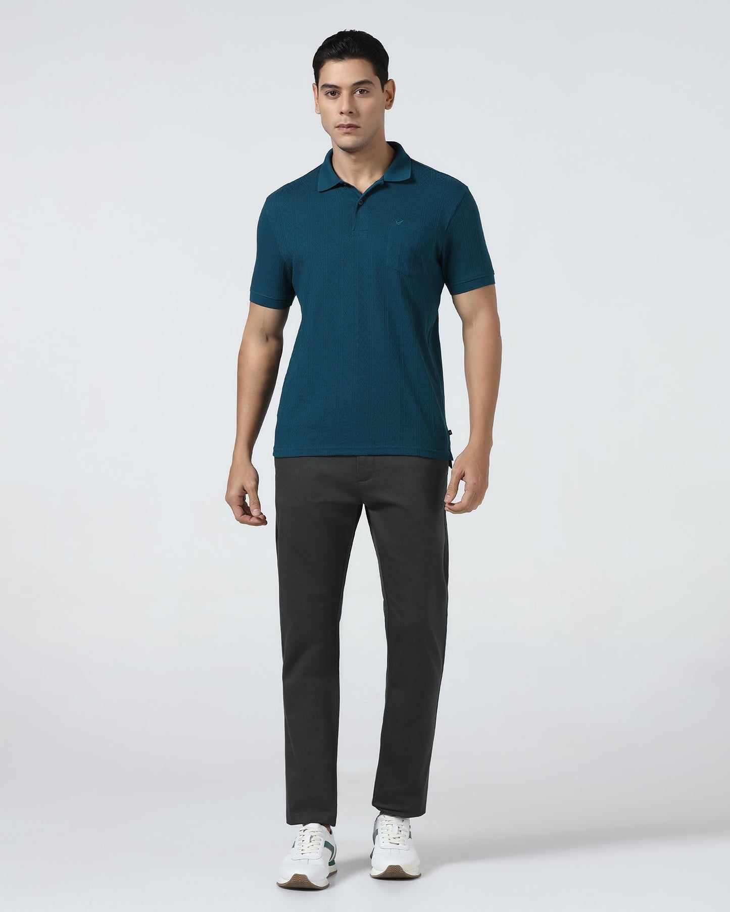 Grey Textured Khaki - Pecan