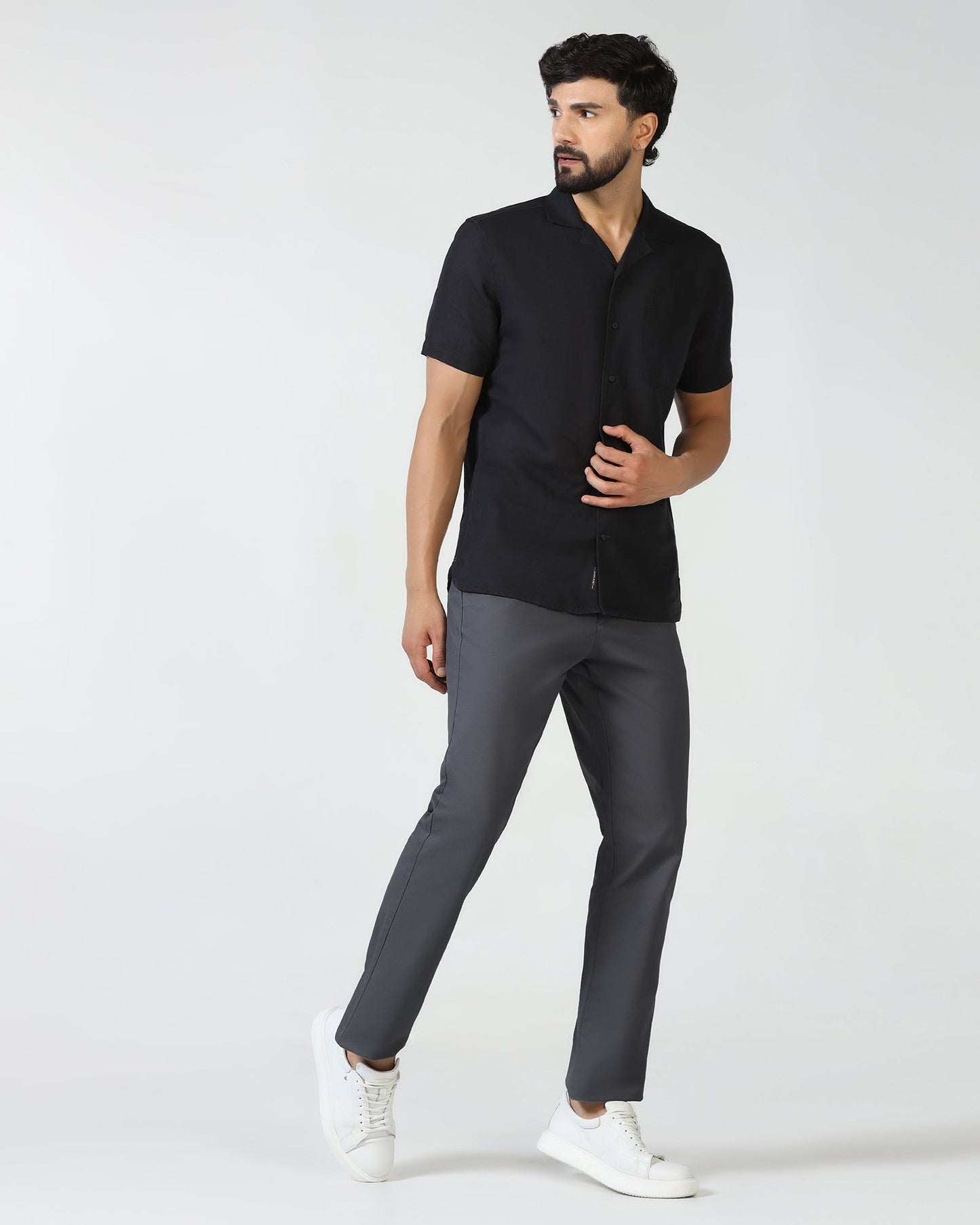 Grey Textured Khakis - Murray