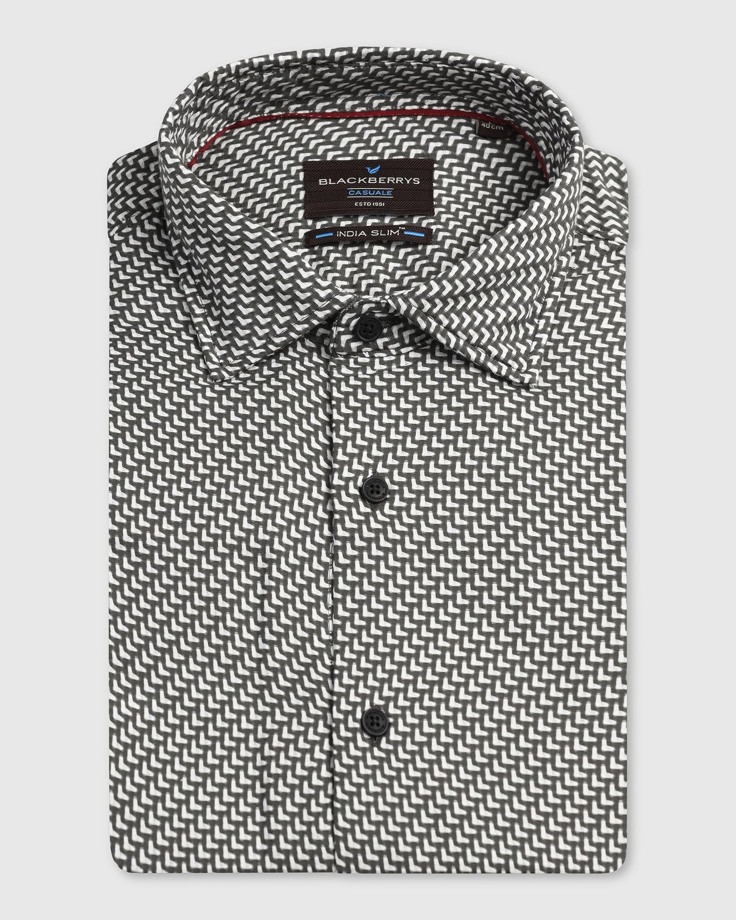 Grey Textured Shirt - Durlan