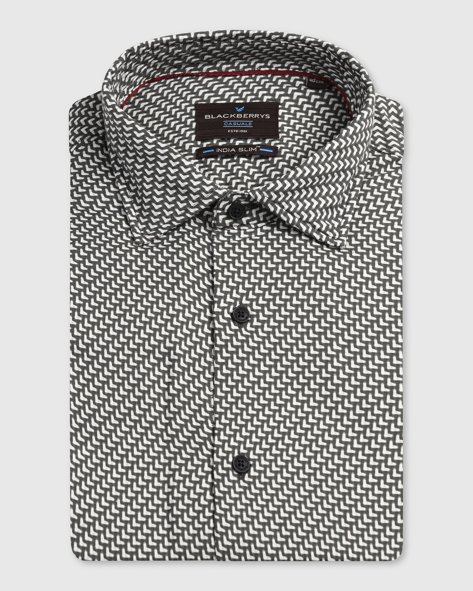 Grey Textured Shirt - Durlan