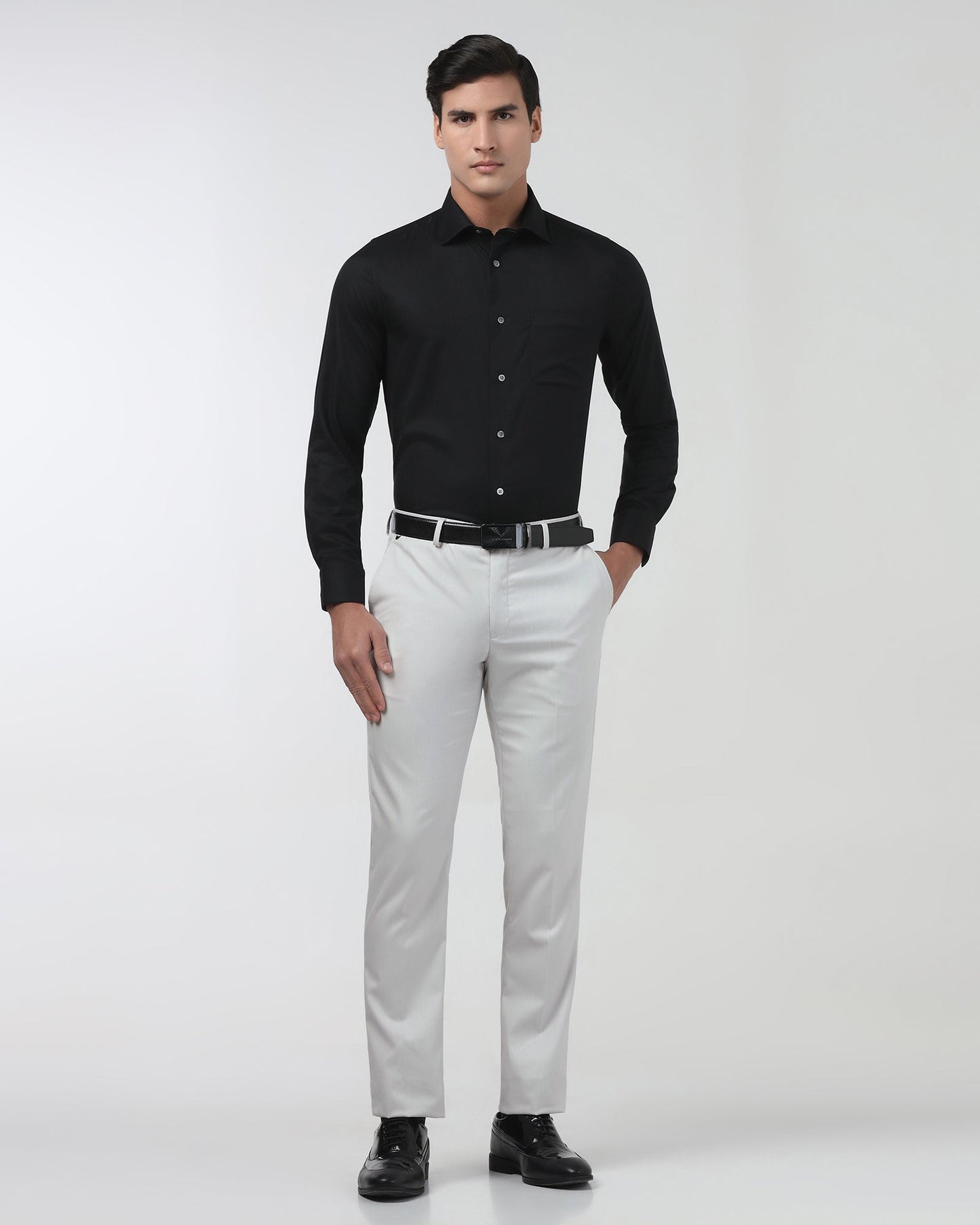 Grey Textured Trouser - Kylian