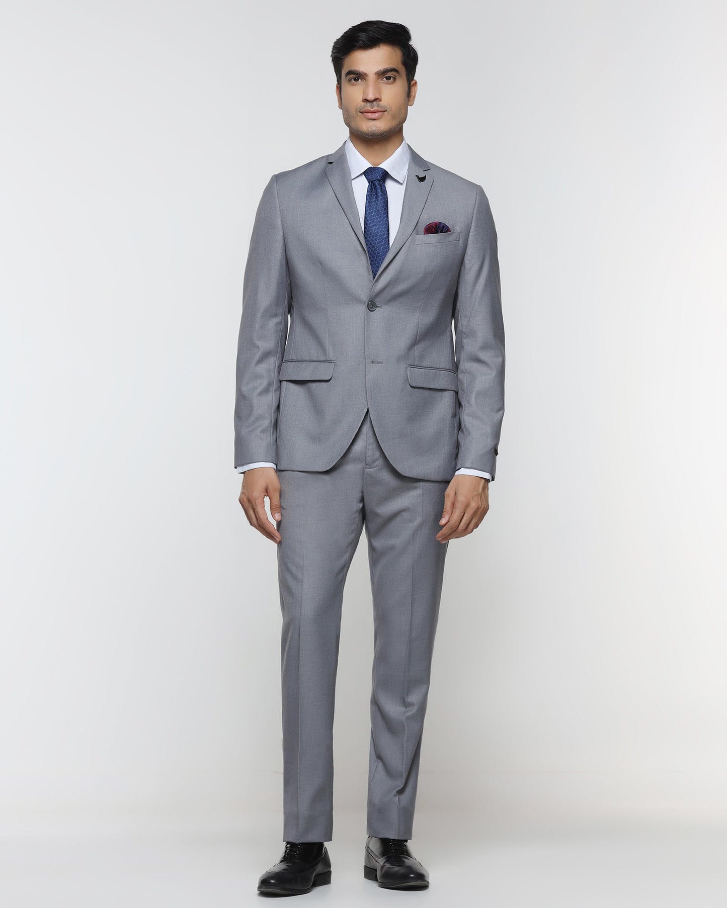 Grey Two Piece Solid Suit - Cabshot