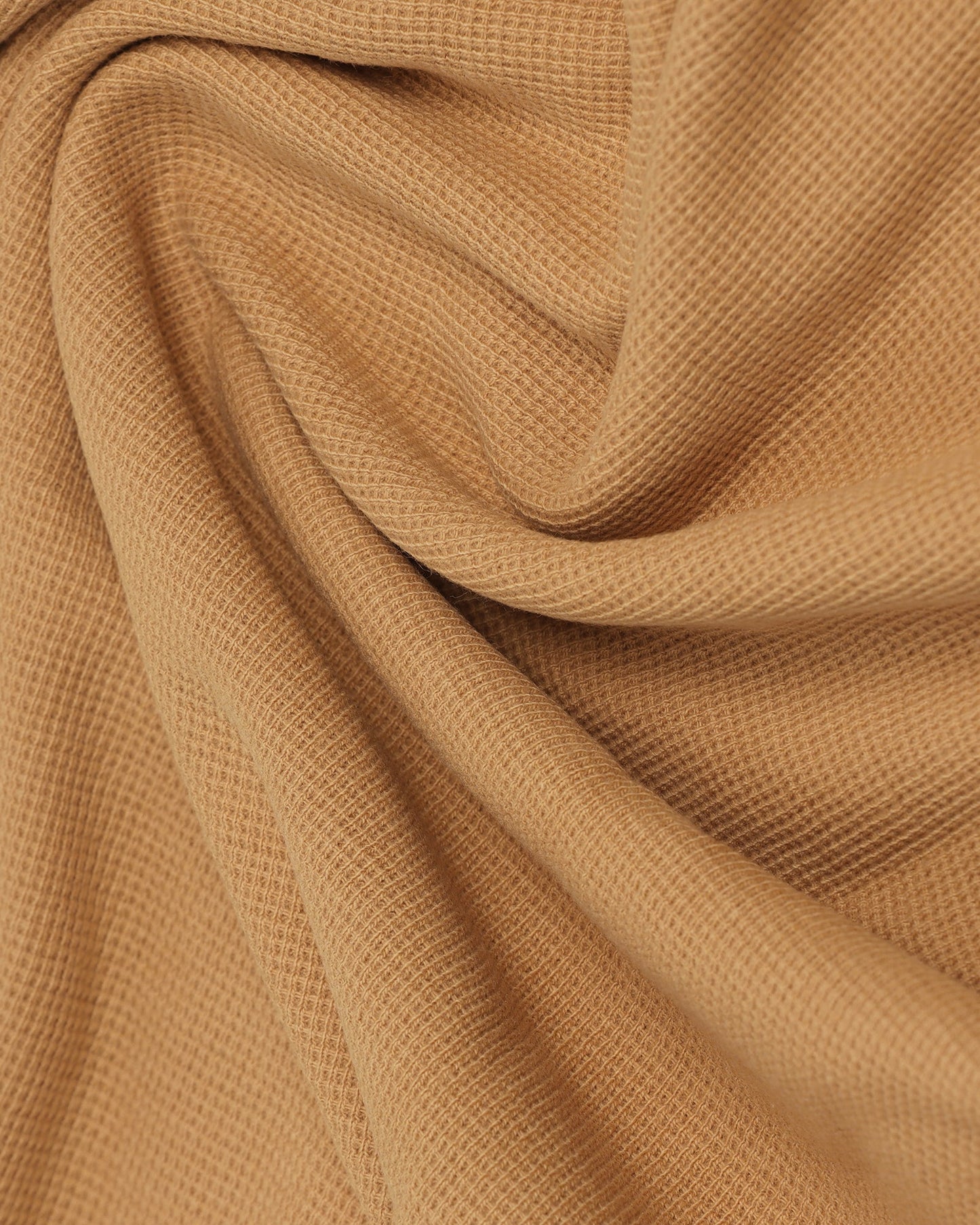 Henley Collar Tan Textured T-Shirt - Clark