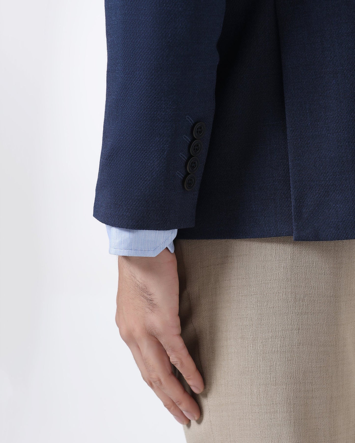 Indigo Luxe Solid Blazer - Jameson