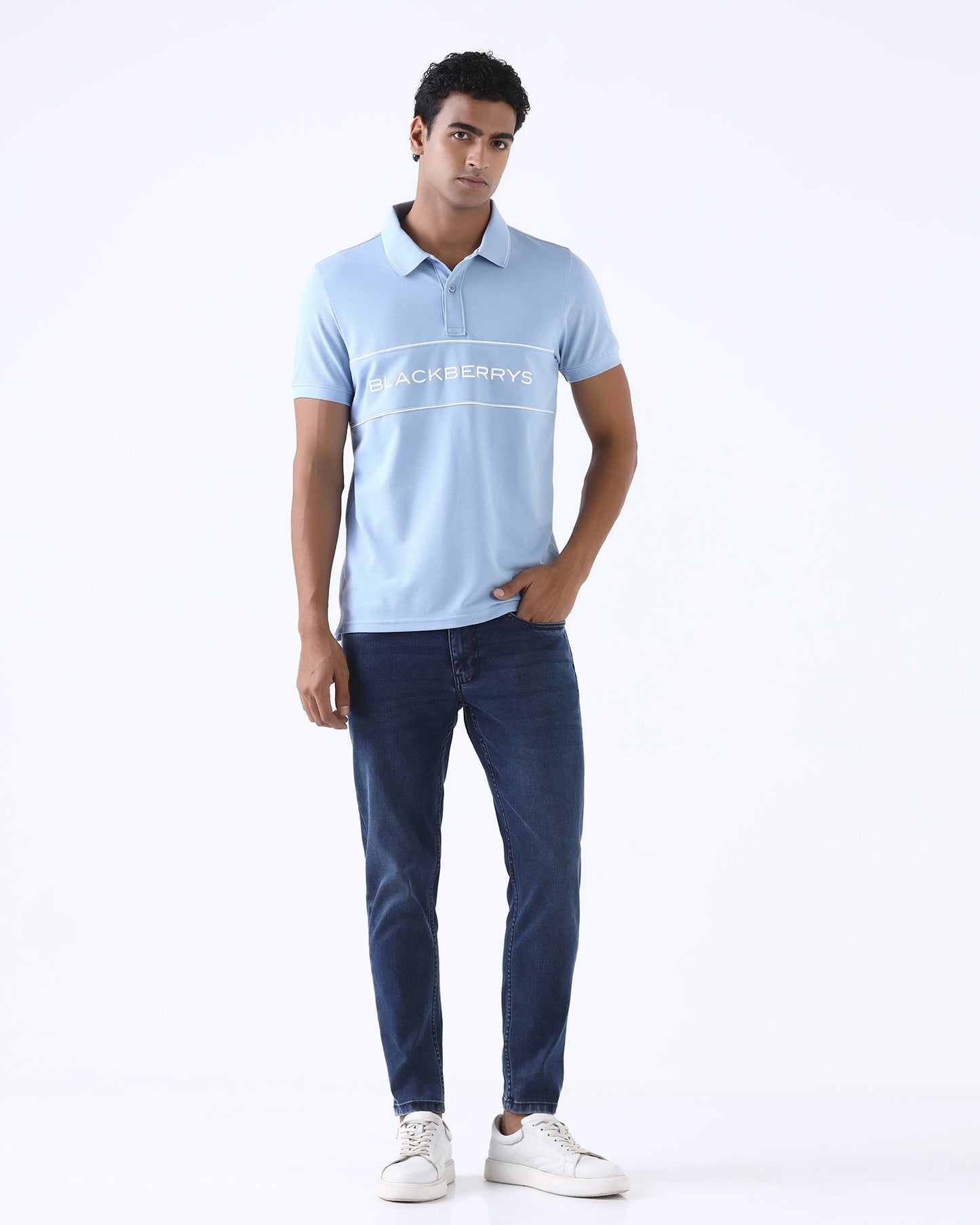 Indigo Superflex Skinny Cropped Jeans - Antoine
