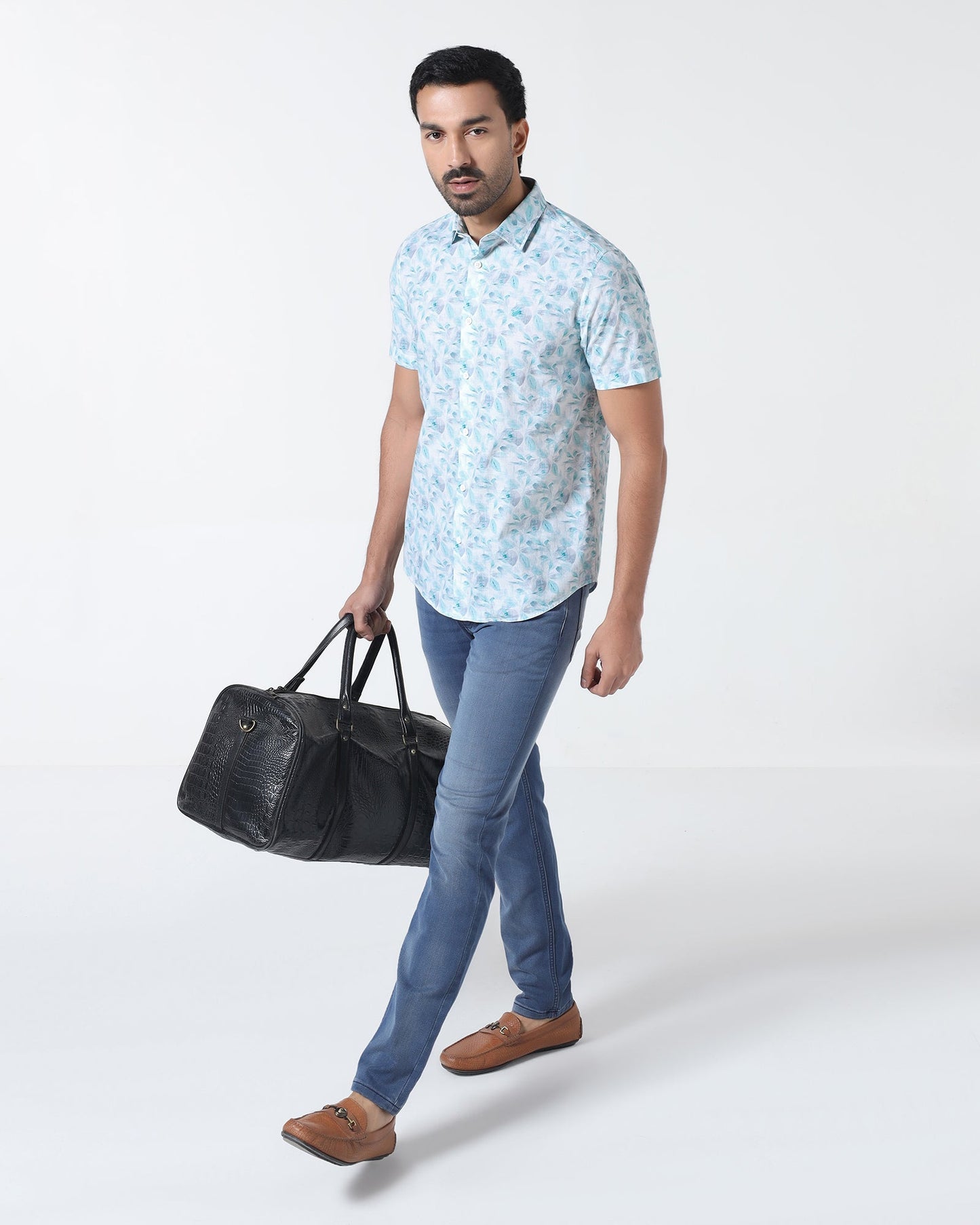 Indigo Ultrasoft Slim Fit Jeans - Leonel