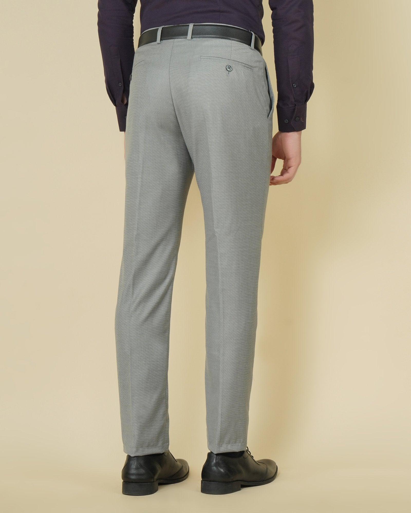 Jesse Formal Classic Trouser In Light Grey (Arise Fit) - blackberrys-clothing