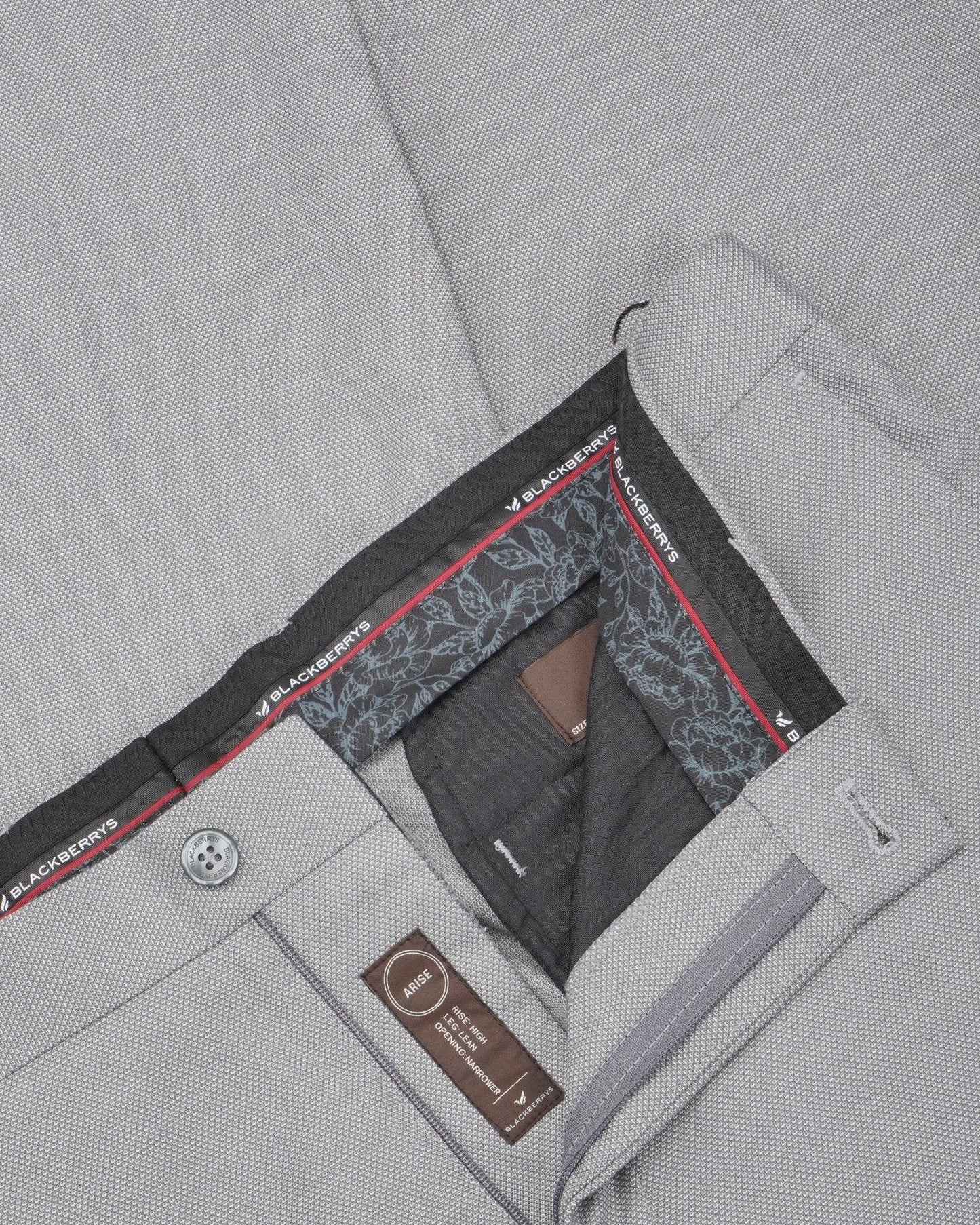 Jesse Formal Classic Trouser In Light Grey (Arise Fit) - blackberrys-clothing