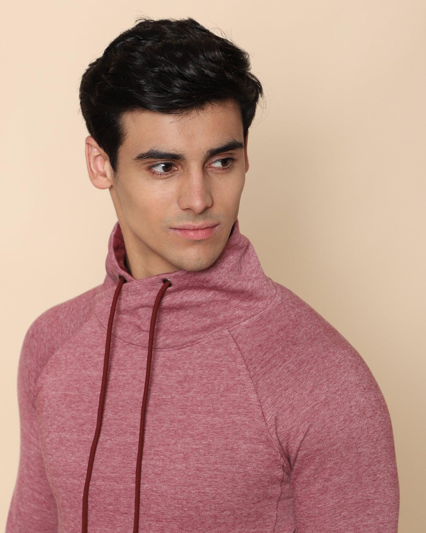 Kang Solid Sweat Shirt In Wine - blackberrys-clothing