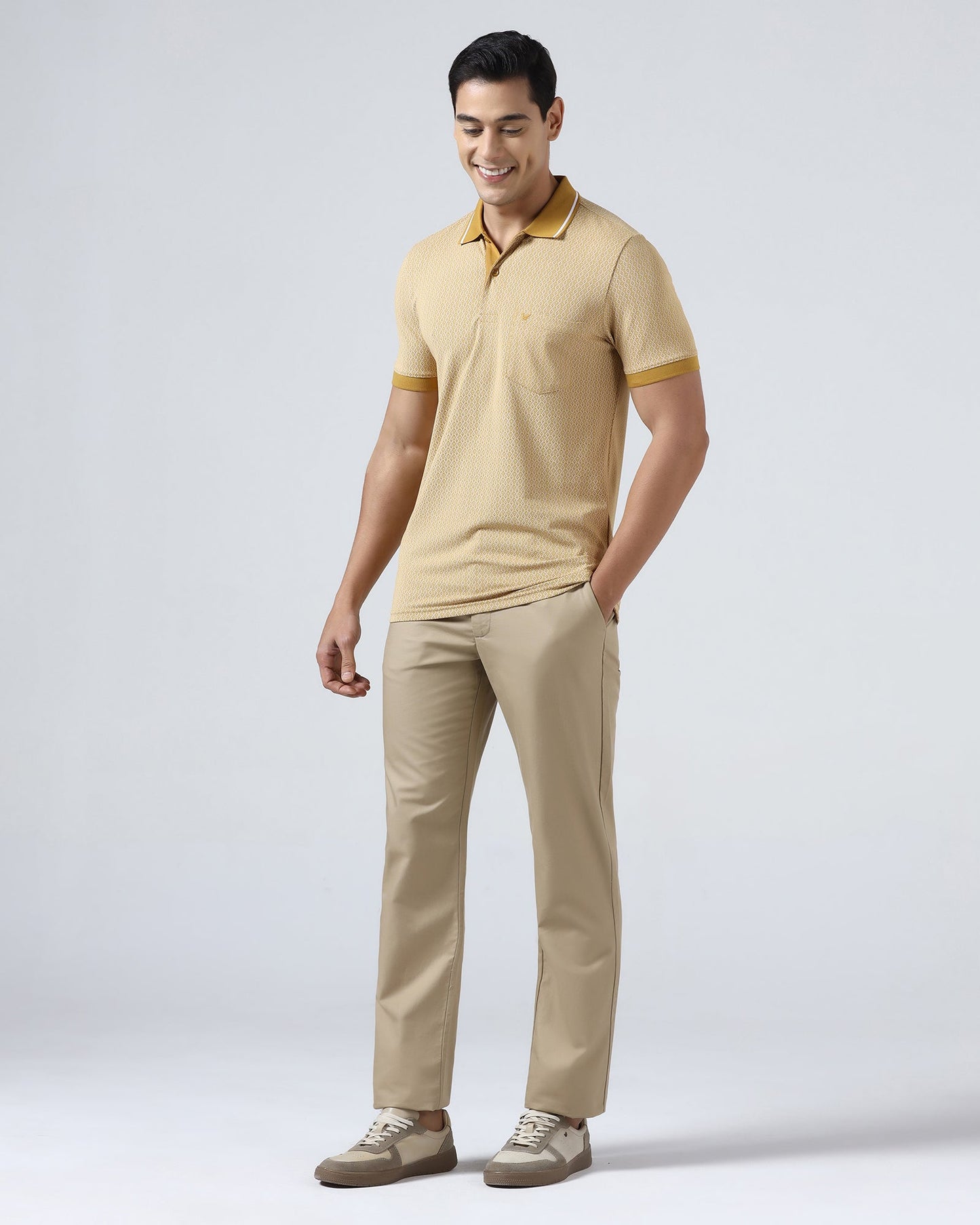 Khaki Textured Khakis - Oak