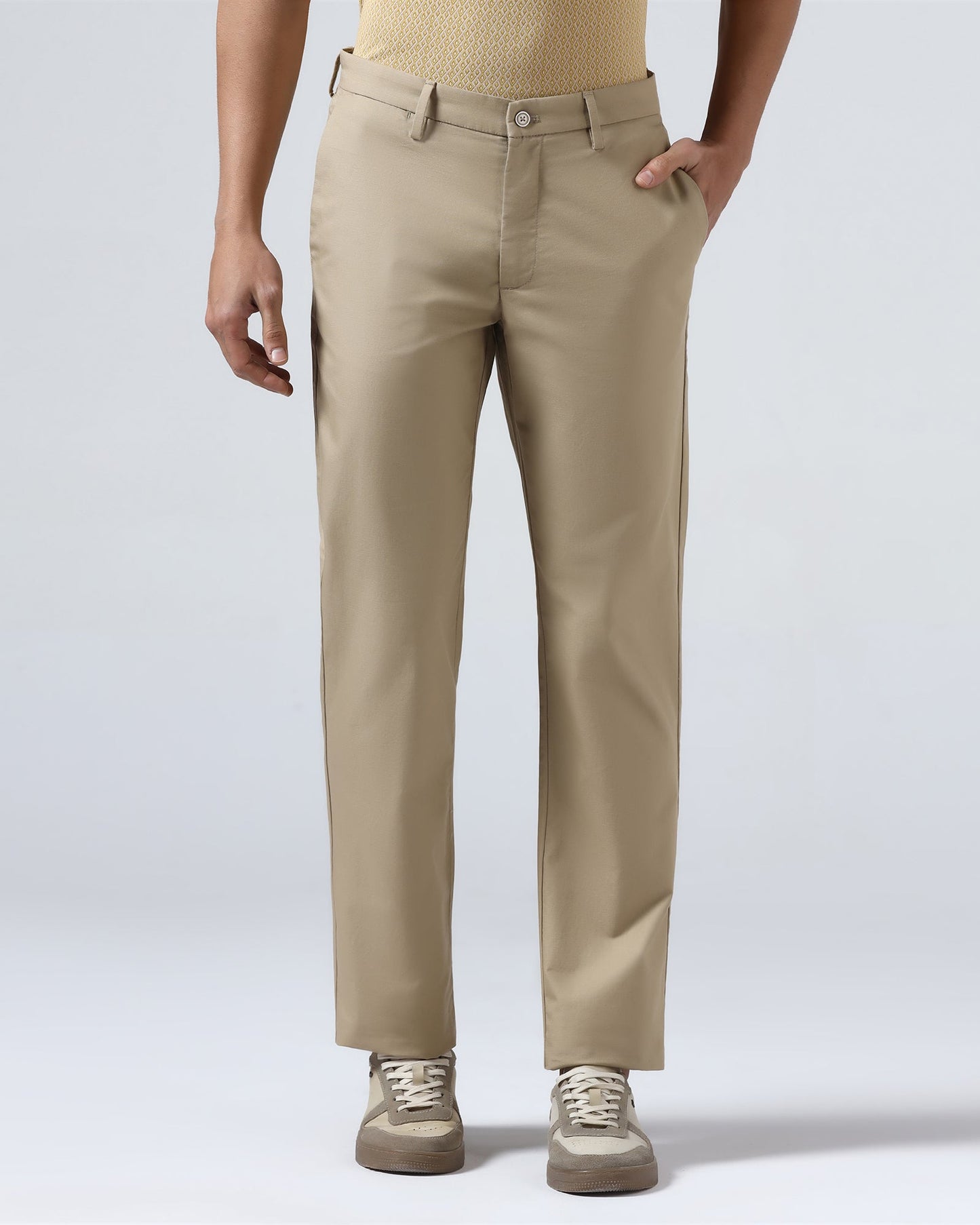 Khaki Textured Khakis - Oak