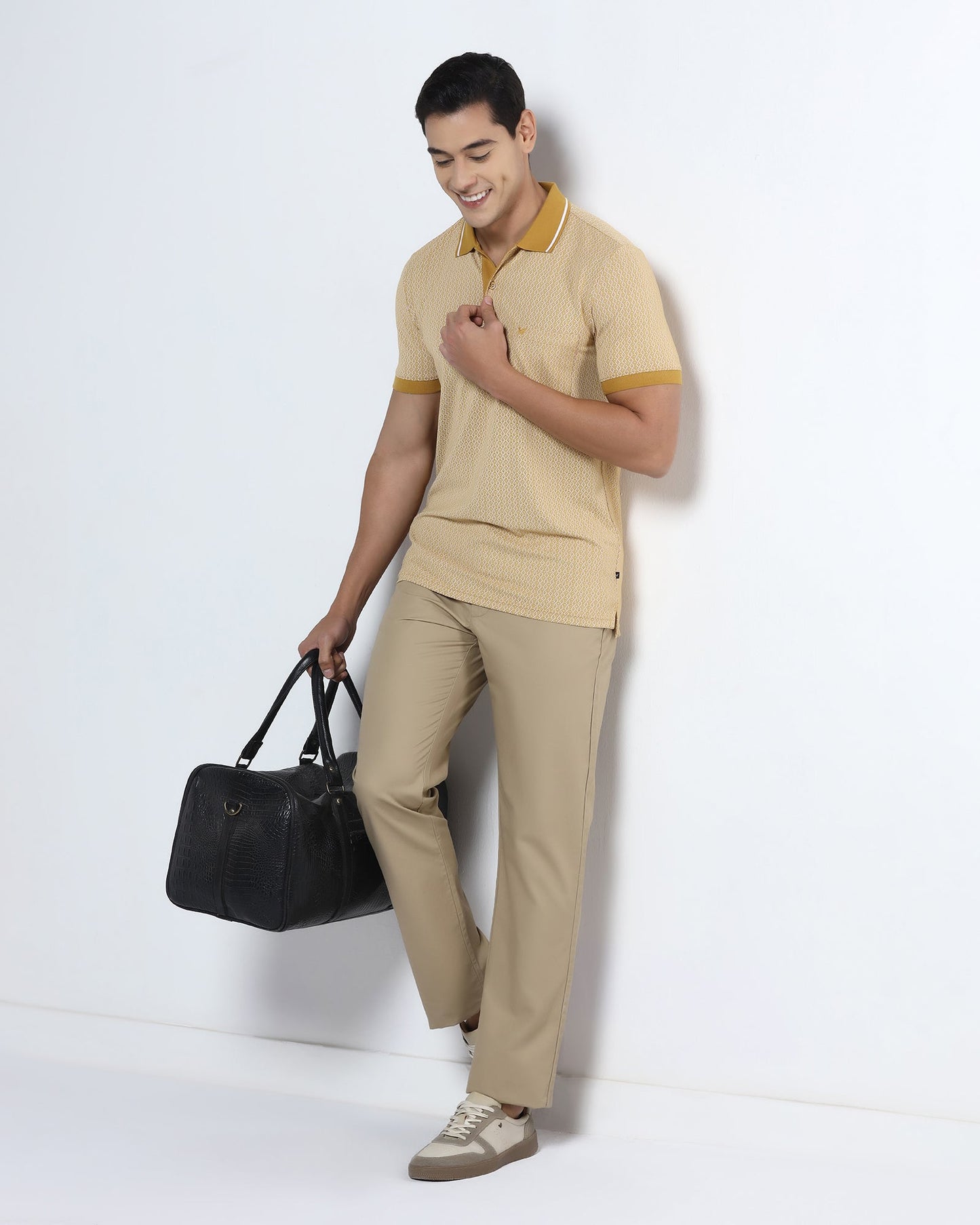 Khaki Textured Khakis - Oak